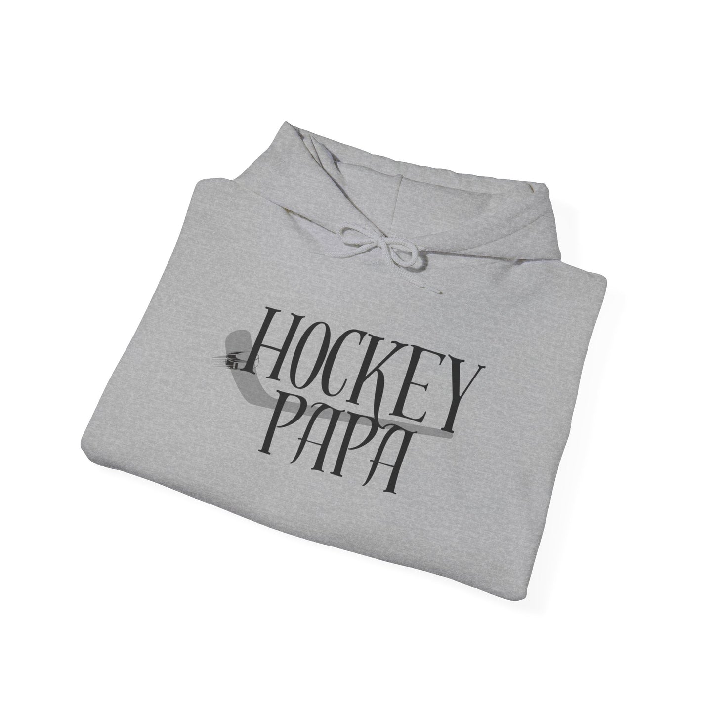 * Custom * Hockey Papa Hooded Sweatshirt - Unisex Heavy Blend