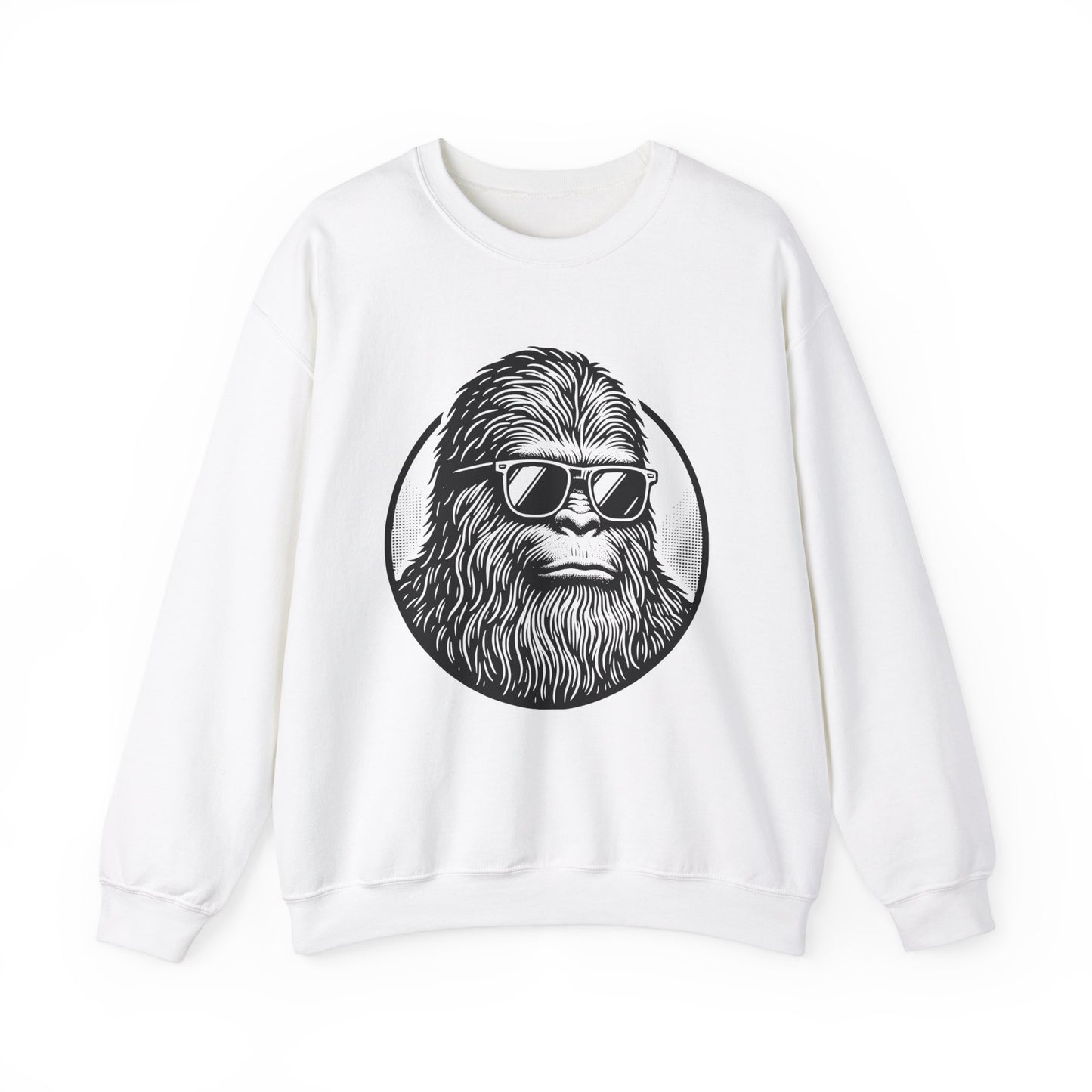 Chill Sasquatch Unisex Heavy Blend™ Crewneck Sweatshirt - Comfortable and Fun Design for Outdoor Enthusiasts