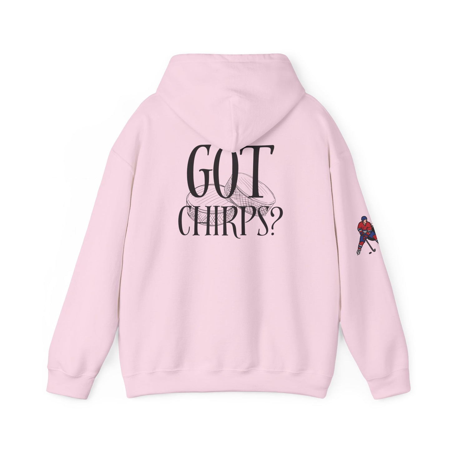 Spokane Chiefs Red Hockey Sweatshirt | Unisex Heavy Blend™ Hooded Sweatshirt for Fans " Got Chirps?"