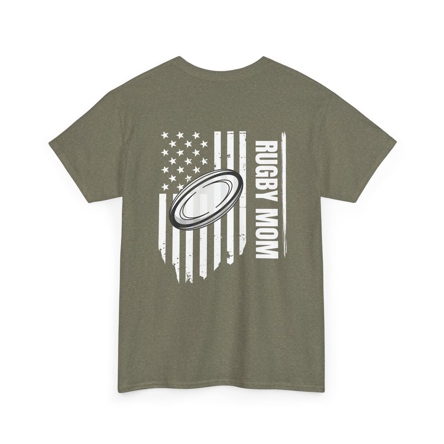 RUGBY mom America - Stylish Football Graphic Tee for Game Day Enthusiasts