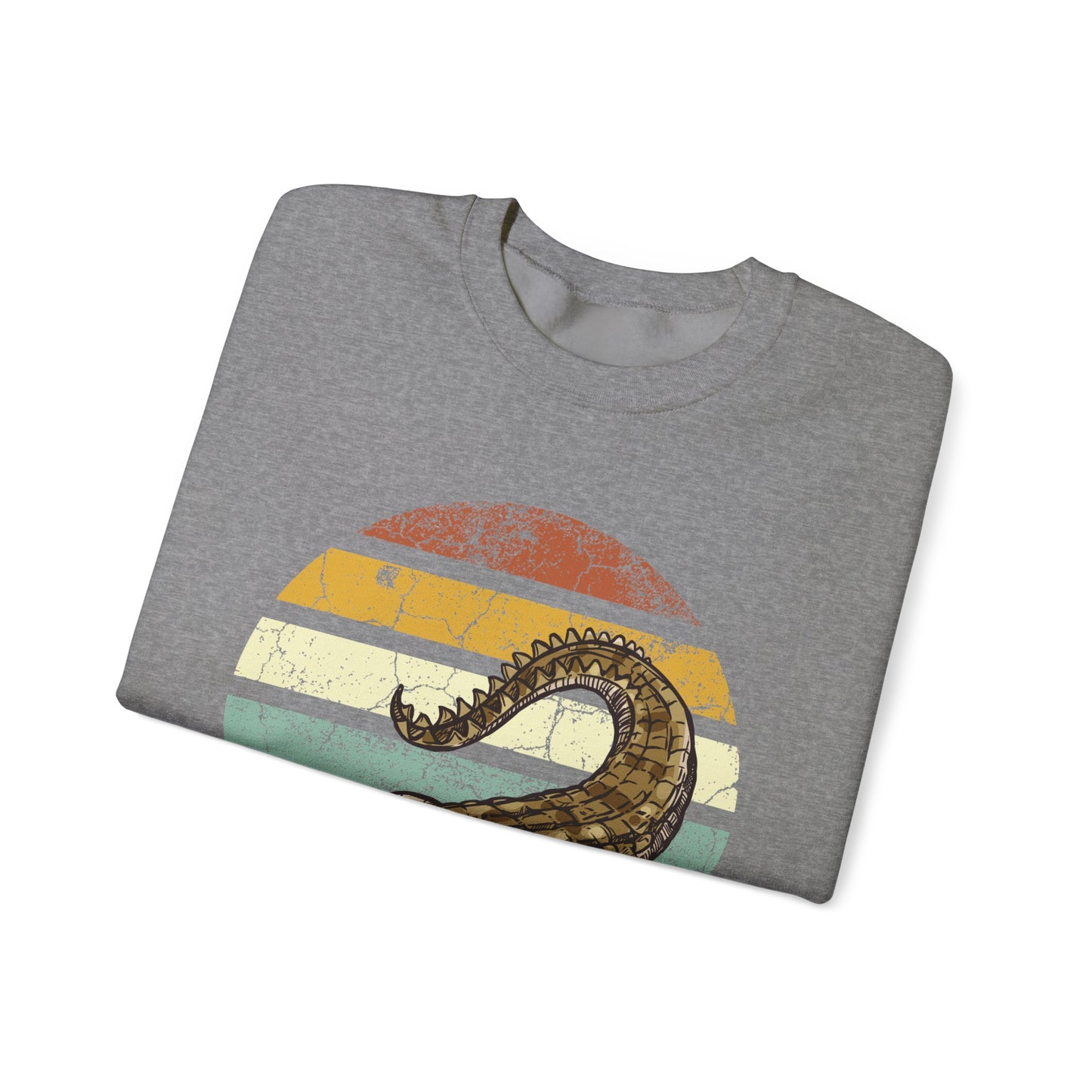 Retro Alligator Graphic Crewneck Sweatshirt