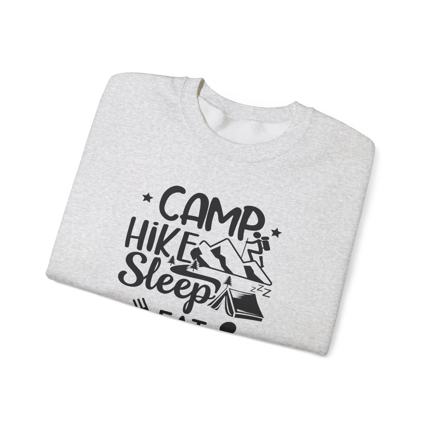 Adventure Camp Sweatshirt - "Camp Hike Sleep Eat Repeat"