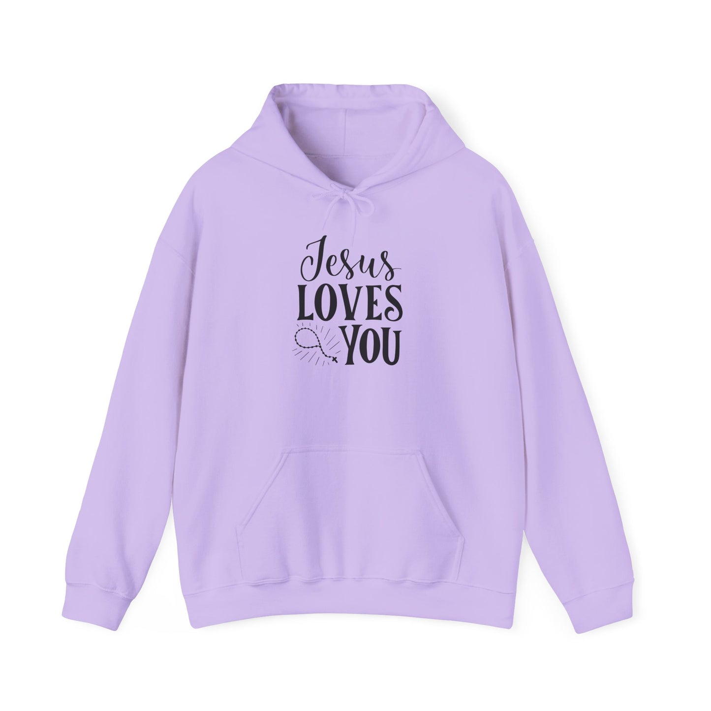 Unisex Heavy Blend™ Hooded Sweatshirt - Jesus Loves You Design