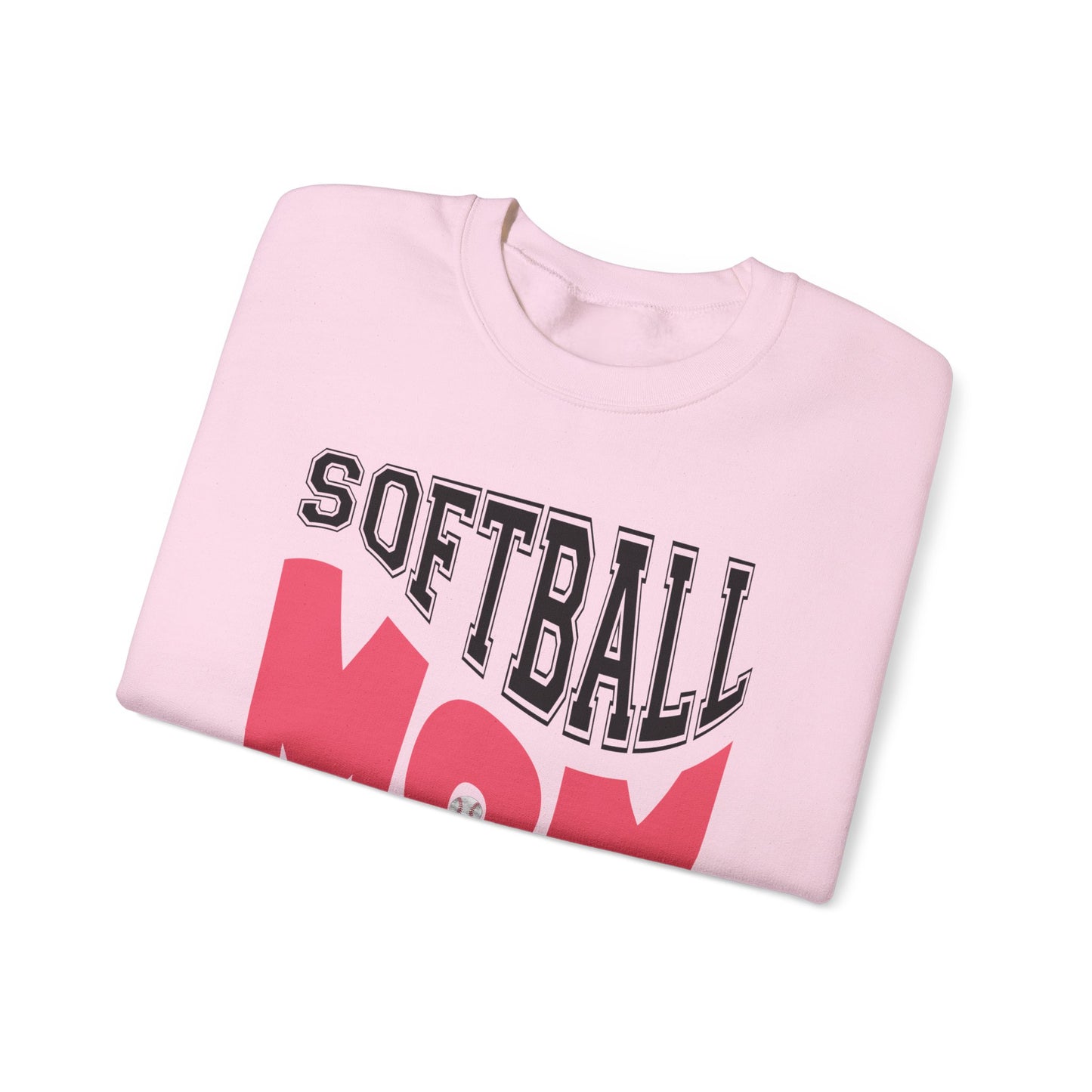 Softball Mom Crewneck Sweatshirt | Unisex Heavy Blend™ | Perfect for Game Days and Celebrations