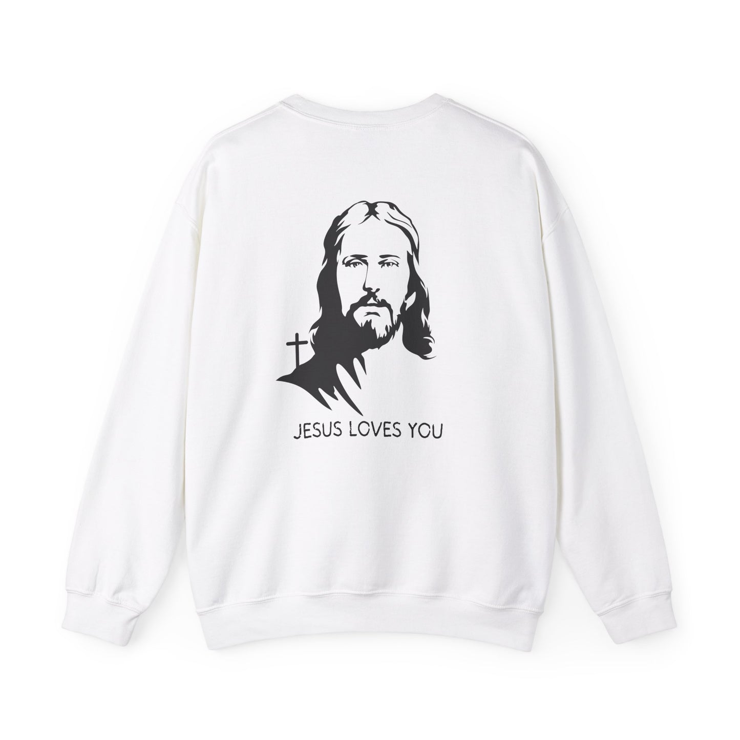 Christian Love Sweatshirt - Jesus Loves You Crewneck