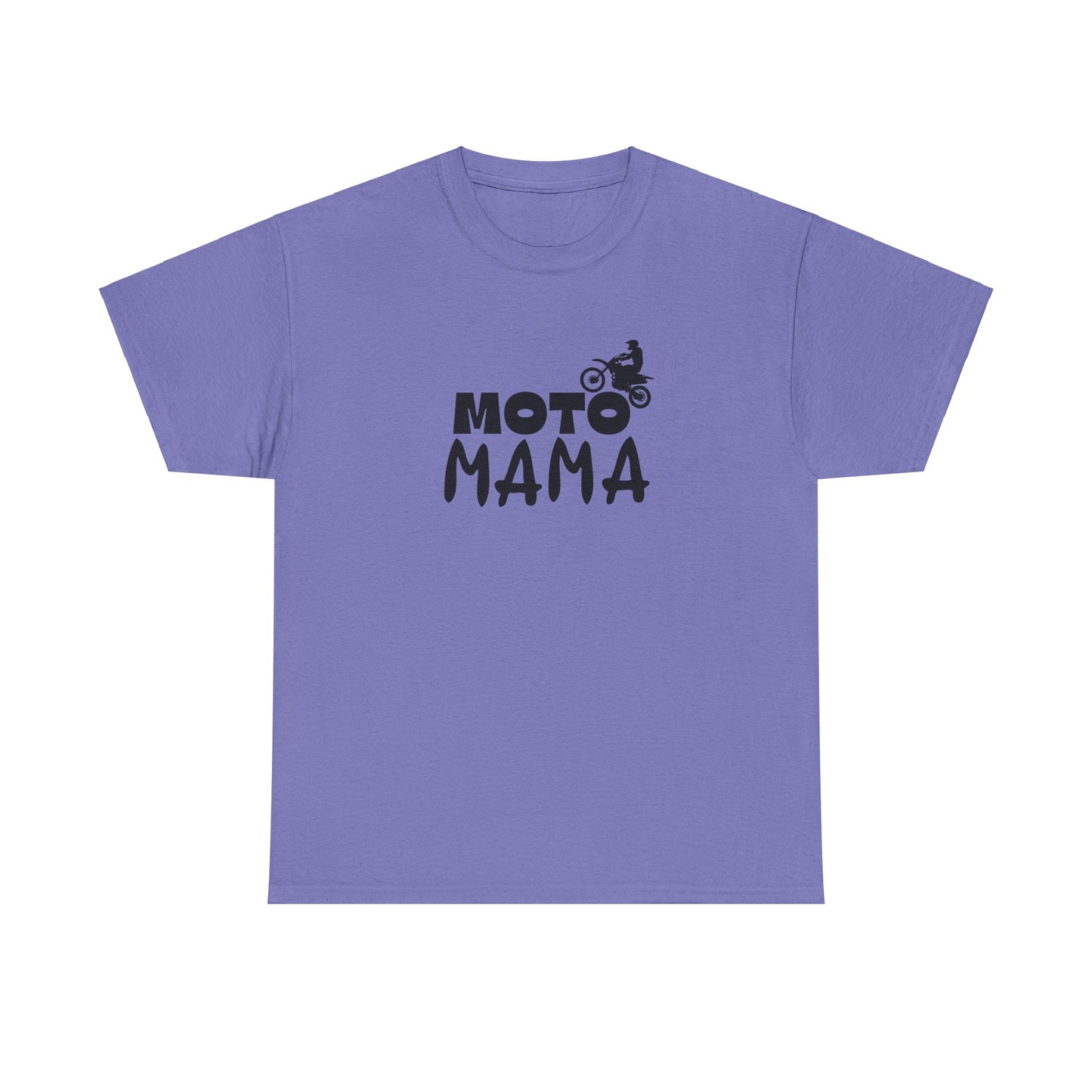 Moto Mama Unisex Heavy Cotton Tee - Perfect Gift for Motorcycle Moms