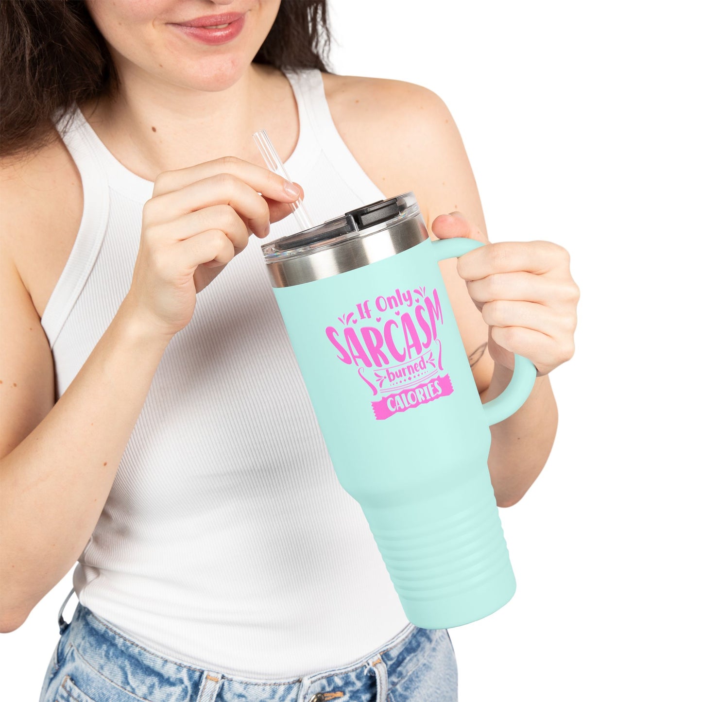 Funny Sarcasm Insulated Travel Mug - 40oz Coffee Cup for On-the-Go