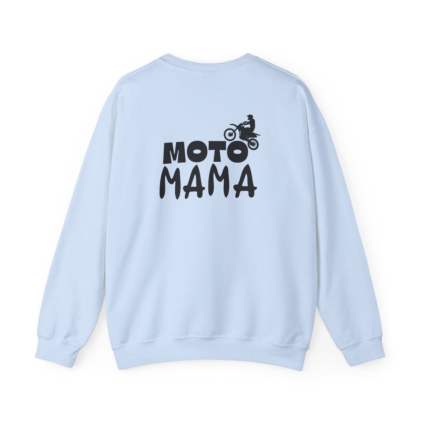 Moto Mama Unisex Heavy Blend™ Crewneck Sweatshirt - Perfect Gift for Motorcycle Moms