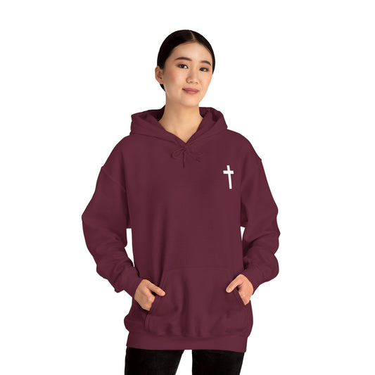 Faith Cross Unisex Heavy Blend™ Hooded Sweatshirt - Comfortable & Stylish for All Occasions