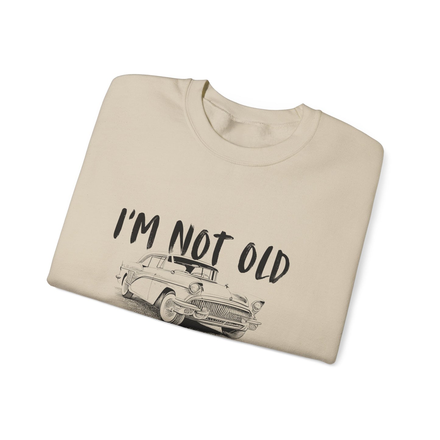 Classic Vibes Unisex Crewneck Sweatshirt - 'I'm Not Old, I'm a Classic'