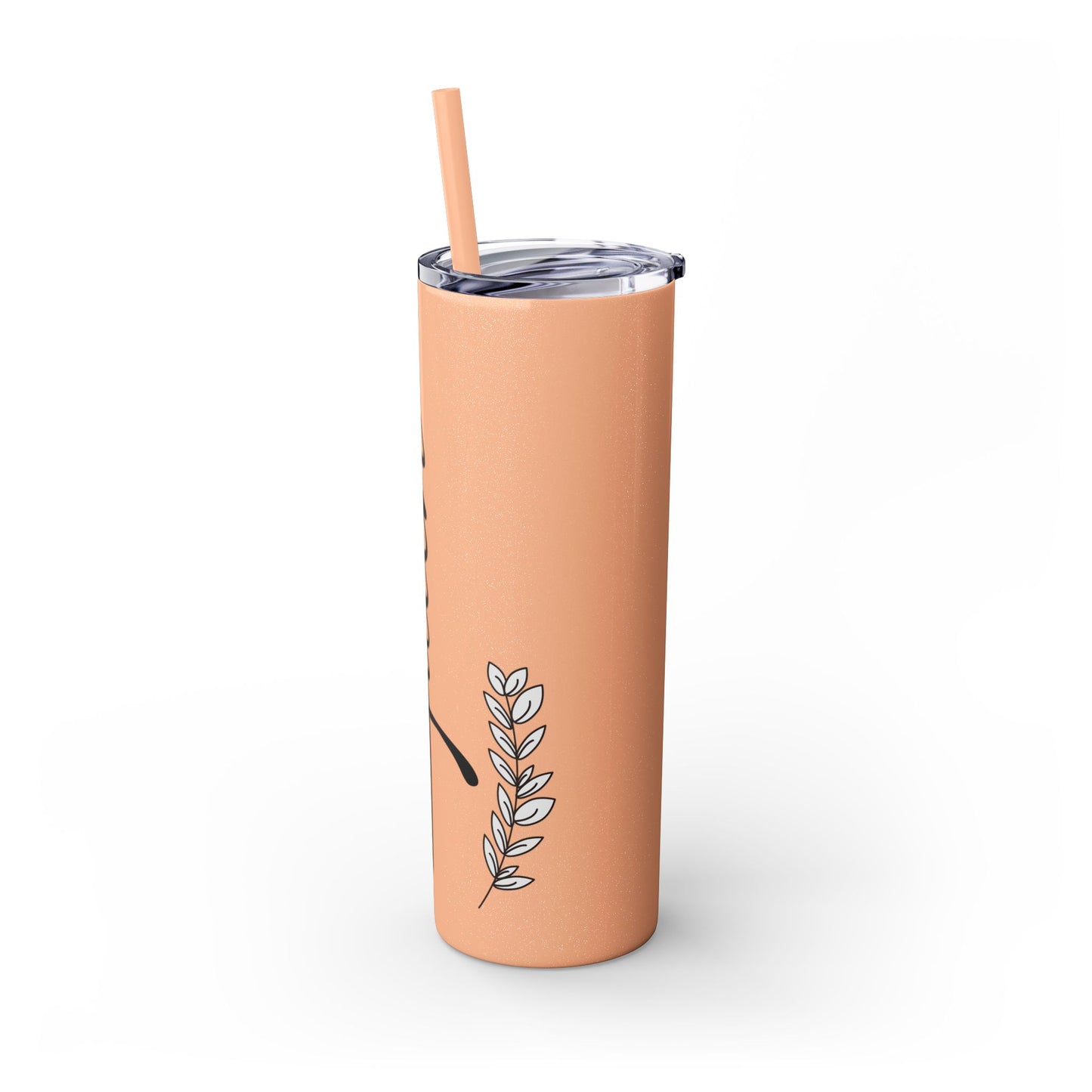 Inspirational Faith Skinny Tumbler with Straw | 20oz Drinkware