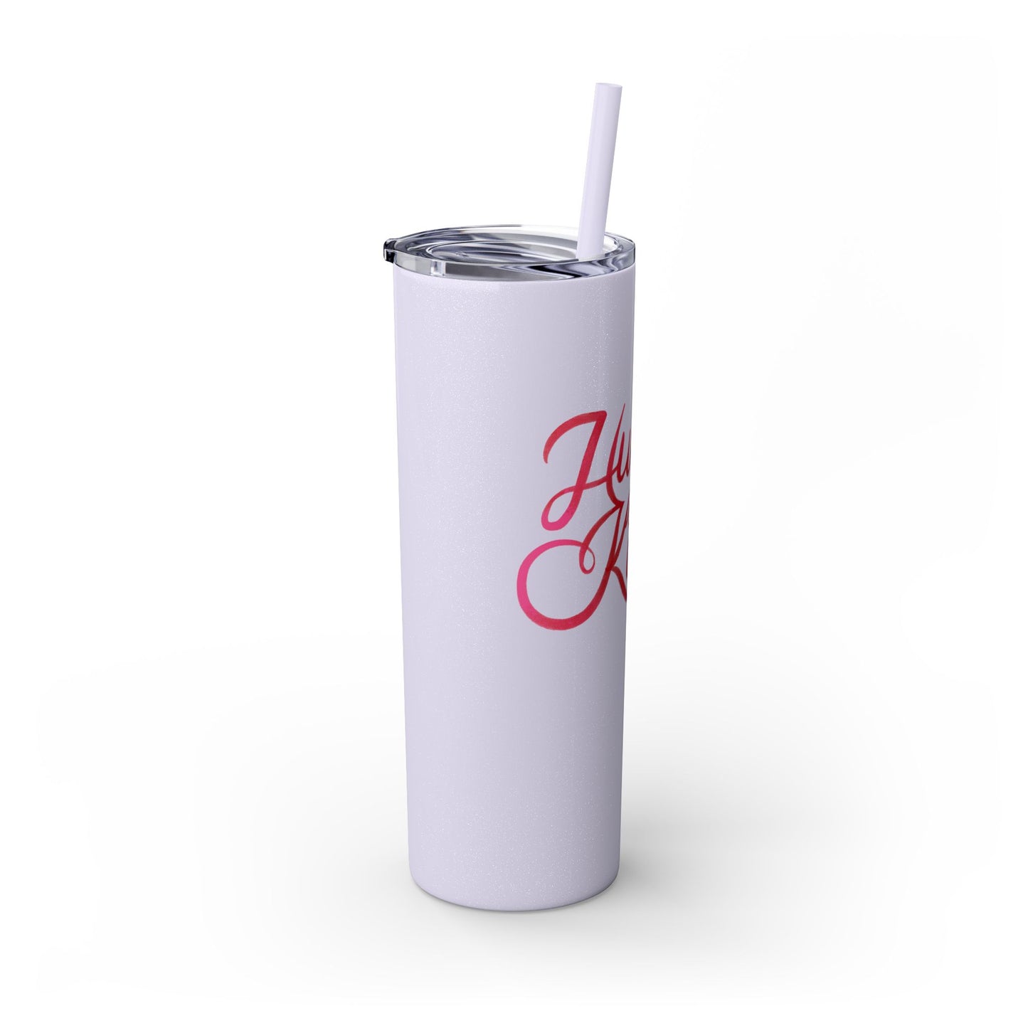 Hugs & Kisses Skinny Tumbler with Straw - 20oz Love Drinkware