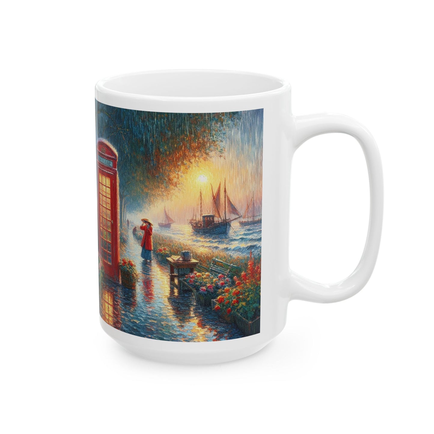 Charming Ceramic Mug with Scenic Artwork | Perfect Gift for Any Occasion