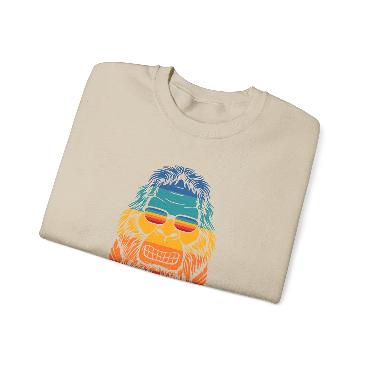 Chill Vibes Sunglass Gorilla Print Unisex Crewneck Sweatshirt