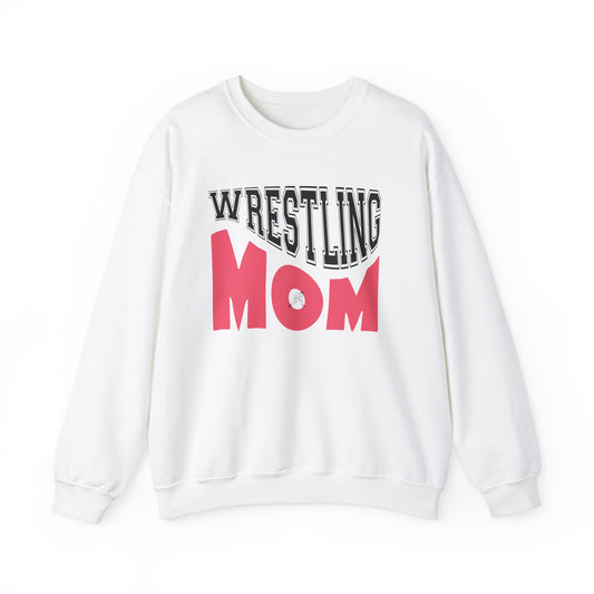 Wrestling Mom Sweatshirt - Unisex Heavy Blend Crewneck - Perfect Gift for Moms