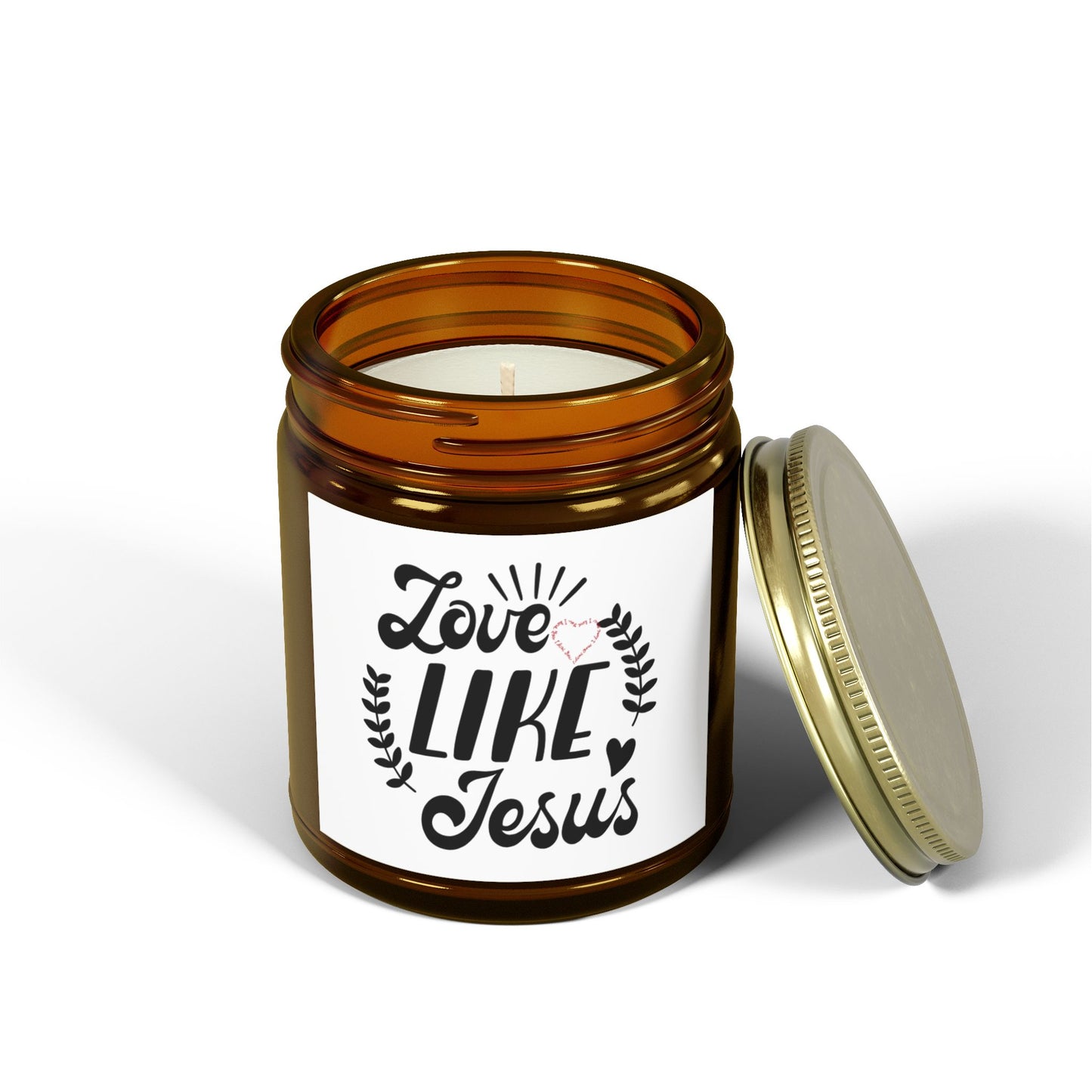 Love Like Jesus Scented Candle - Coconut Apricot Wax (4oz, 9oz)