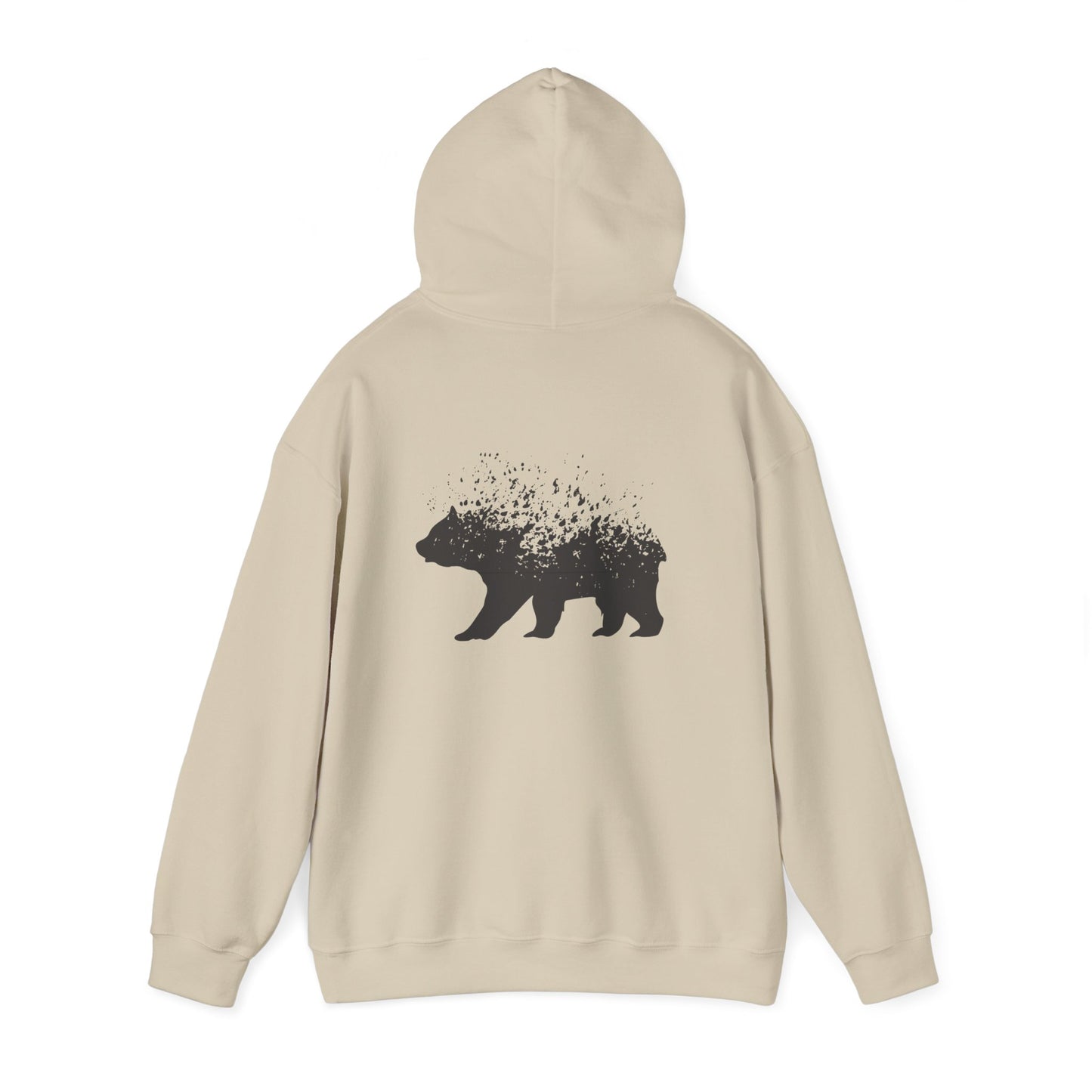 Nature-Inspired Bear Hoodie | Unisex Heavy Blend™ Sweatshirt | Cozy Forest Design