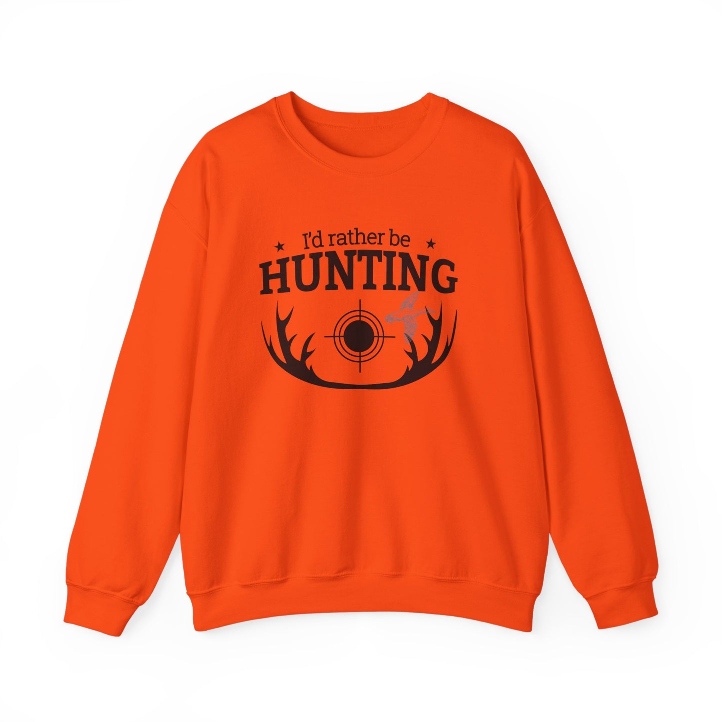 I'd Rather Be Hunting Unisex Crewneck Sweatshirt | Cozy Outdoor Apparel