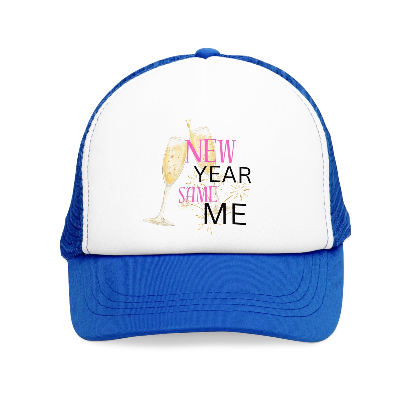 New Year Same Me Celebration Mesh Cap | Fun Party Hat for Festive Events