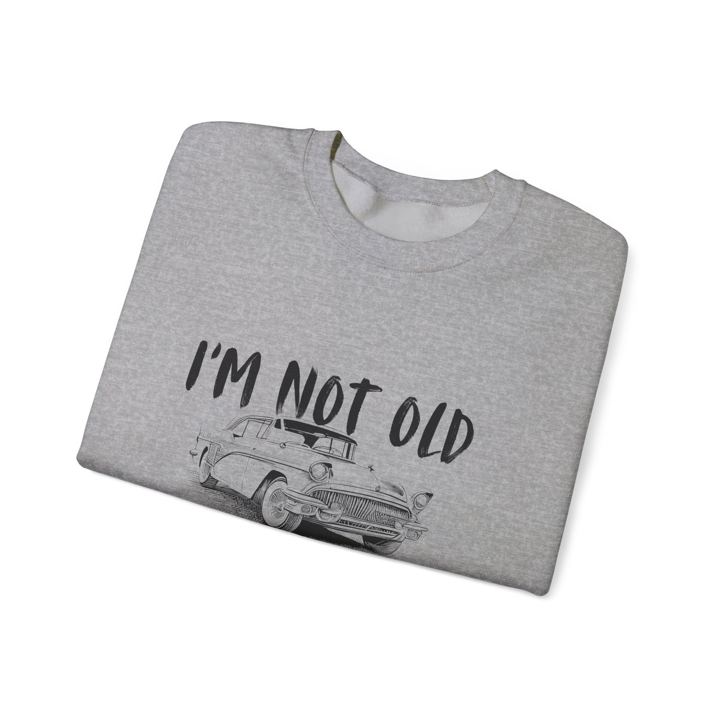 Classic Vibes Unisex Crewneck Sweatshirt - 'I'm Not Old, I'm a Classic'