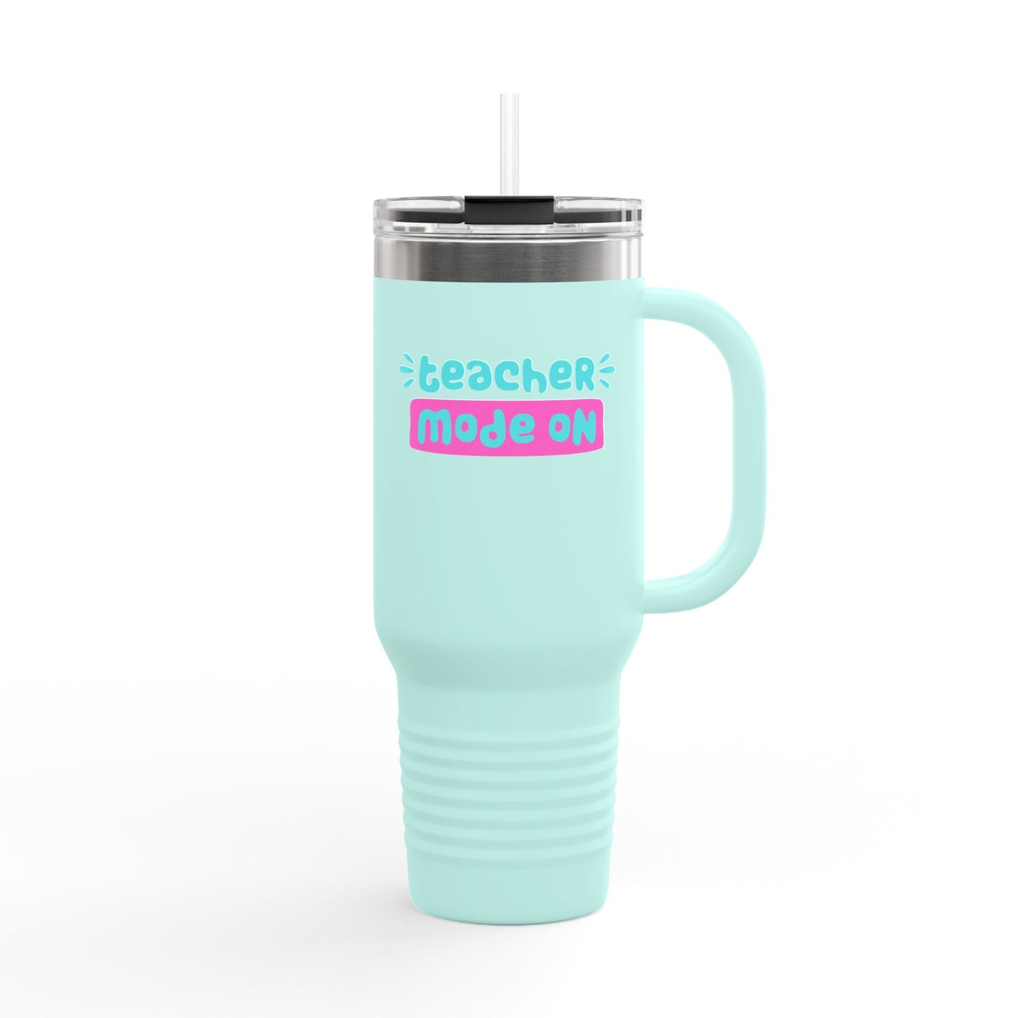 Teacher Mode Insulated Travel Mug - 40oz, Perfect for On-the-Go Coffee Lovers