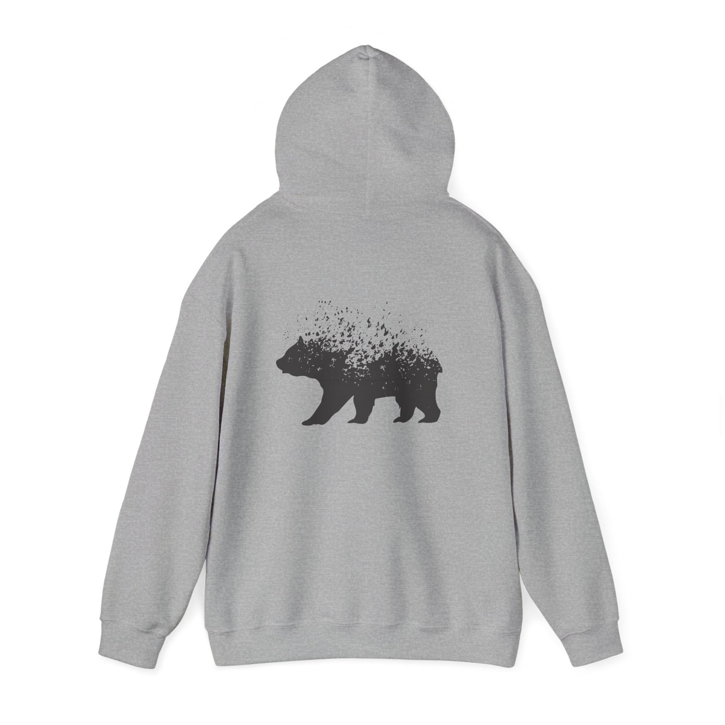 Nature-Inspired Bear Hoodie | Unisex Heavy Blend™ Sweatshirt | Cozy Forest Design