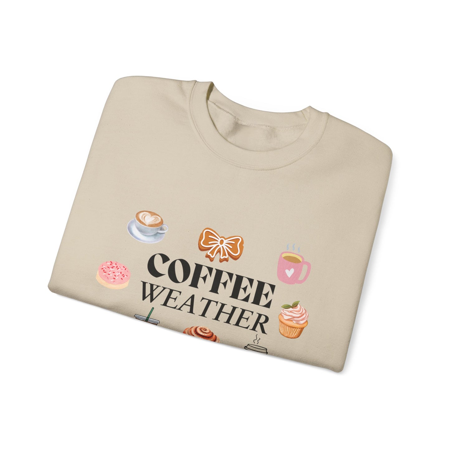 Coffee Weather Unisex Crewneck Sweatshirt - Perfect Cozy Apparel for Coffee Lovers