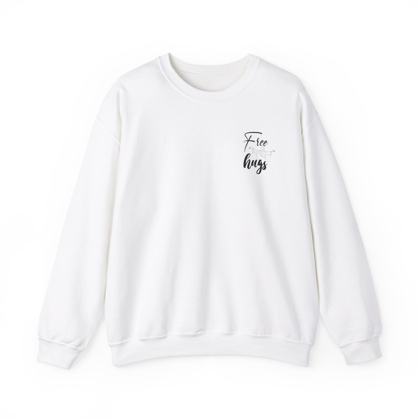 Free Hugs Jesus Crewneck Sweatshirt - Unisex Heavy Blend