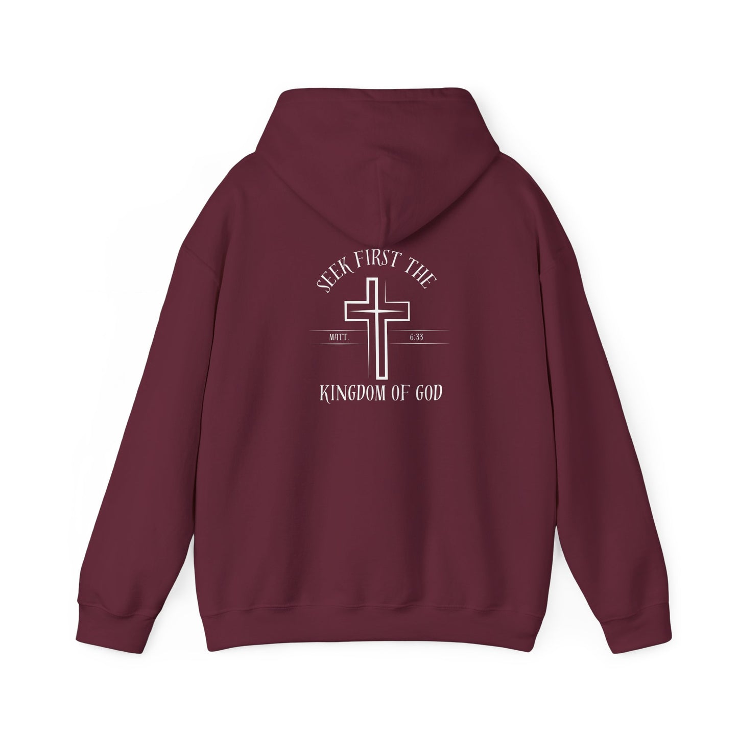 Faith-Inspired Unisex Hoodie - 'Seek First the Kingdom of God'