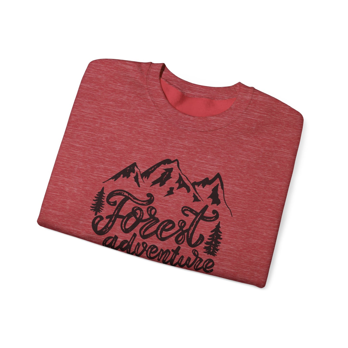 Forest Adventure Unisex Heavy Blend Crewneck Sweatshirt | Perfect for Outdoor Lovers