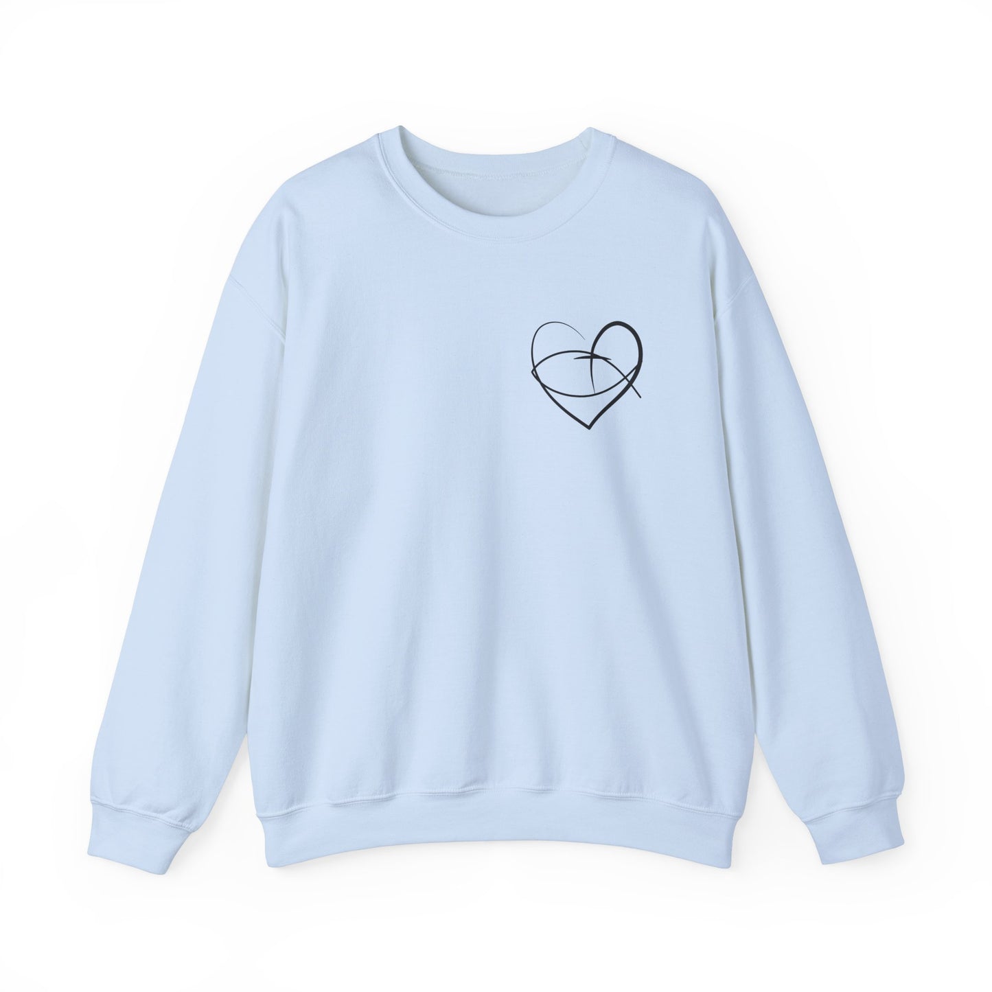 Faith & Hope Graphic Crewneck Sweatshirt | Unisex Heavy Blend | Inspirational Design