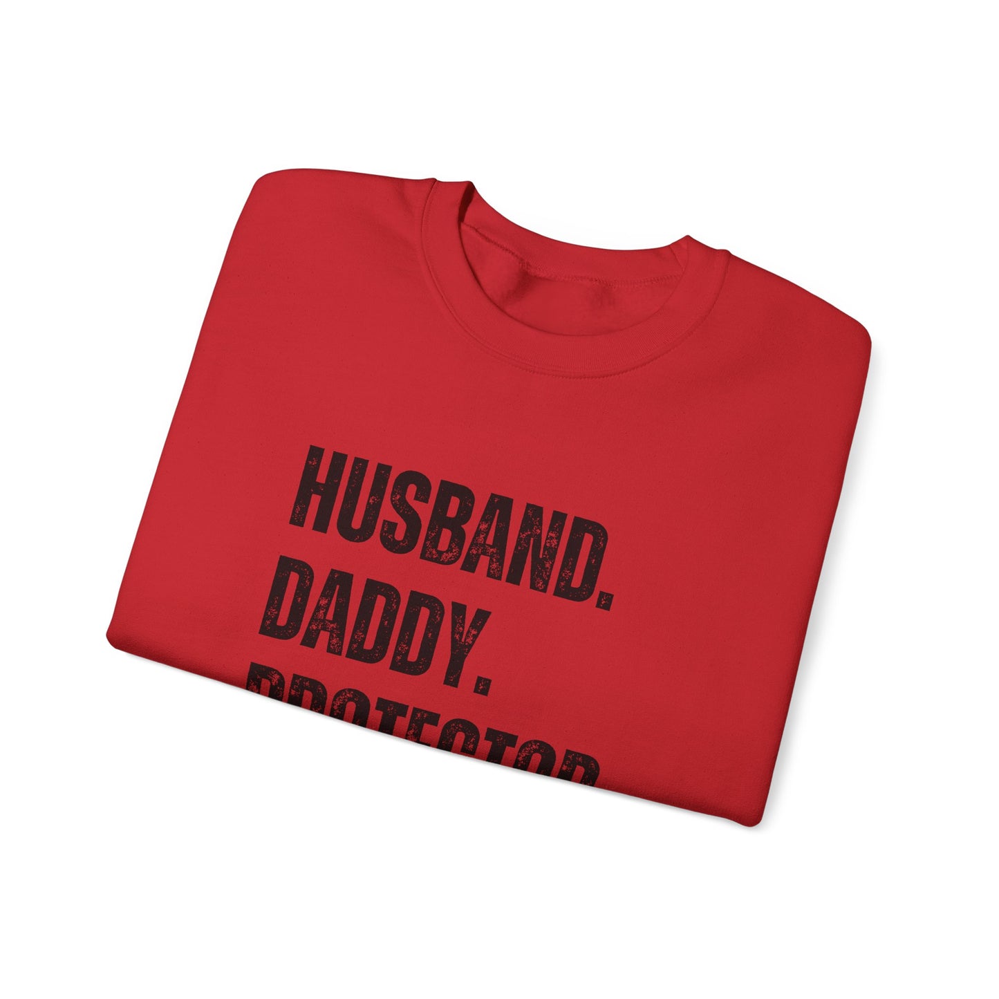 Husband Daddy Protector Hero Sweatshirt | Unisex Heavy Blend Crewneck