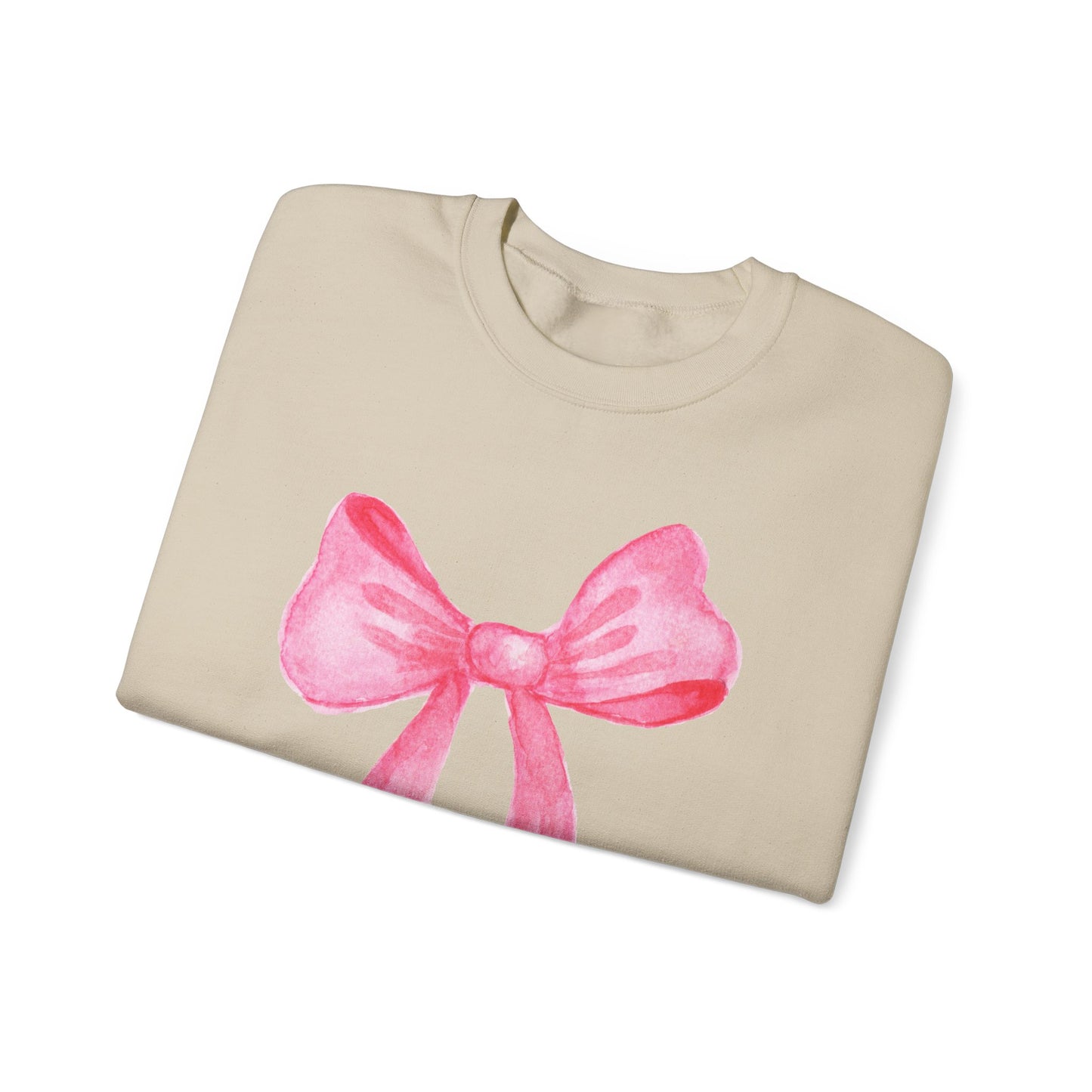 Pink Bow Unisex Sweatshirt - Cozy Gift for Fashion Lovers