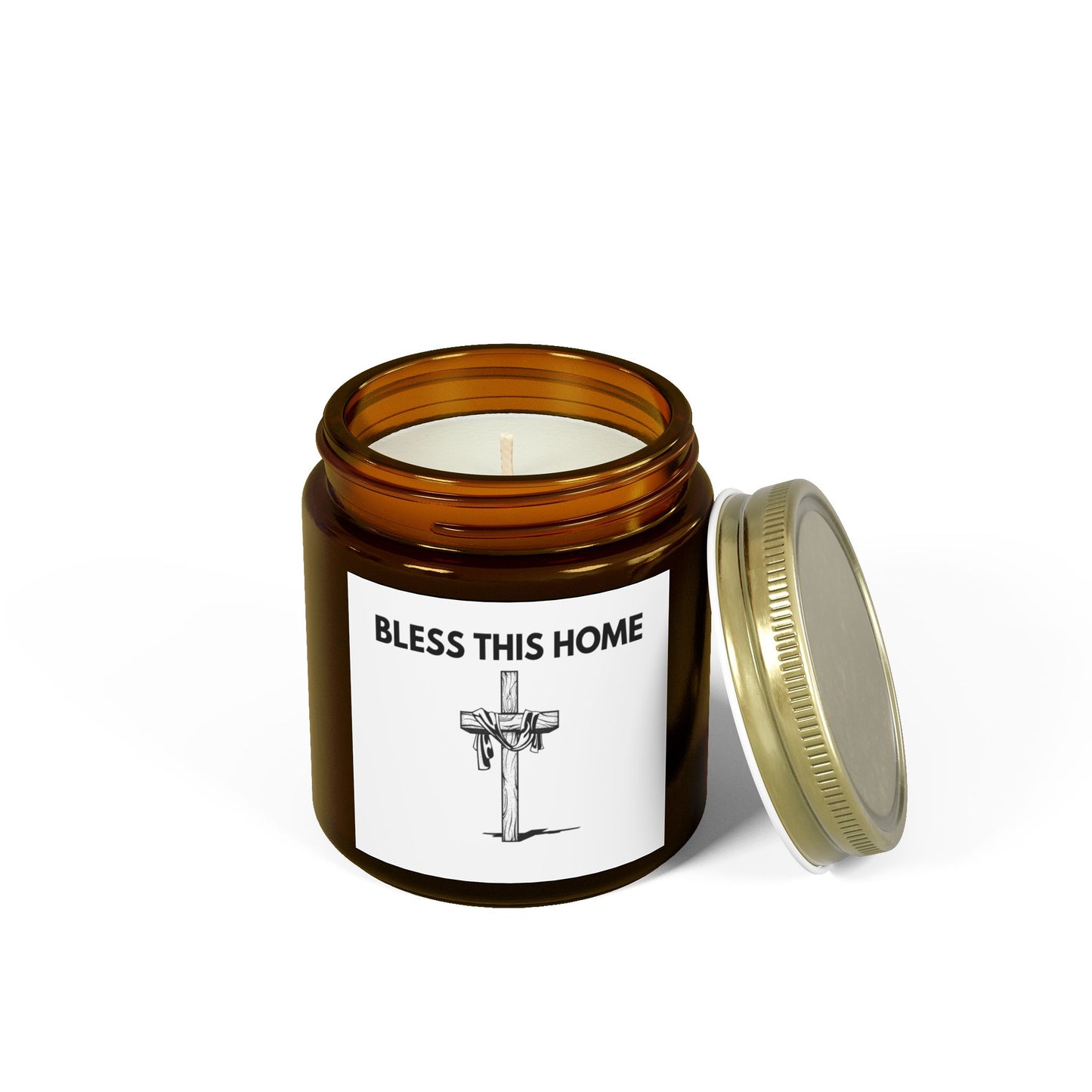 Bless This Home Scented Candle – Coconut Apricot Wax (4oz, 9oz)