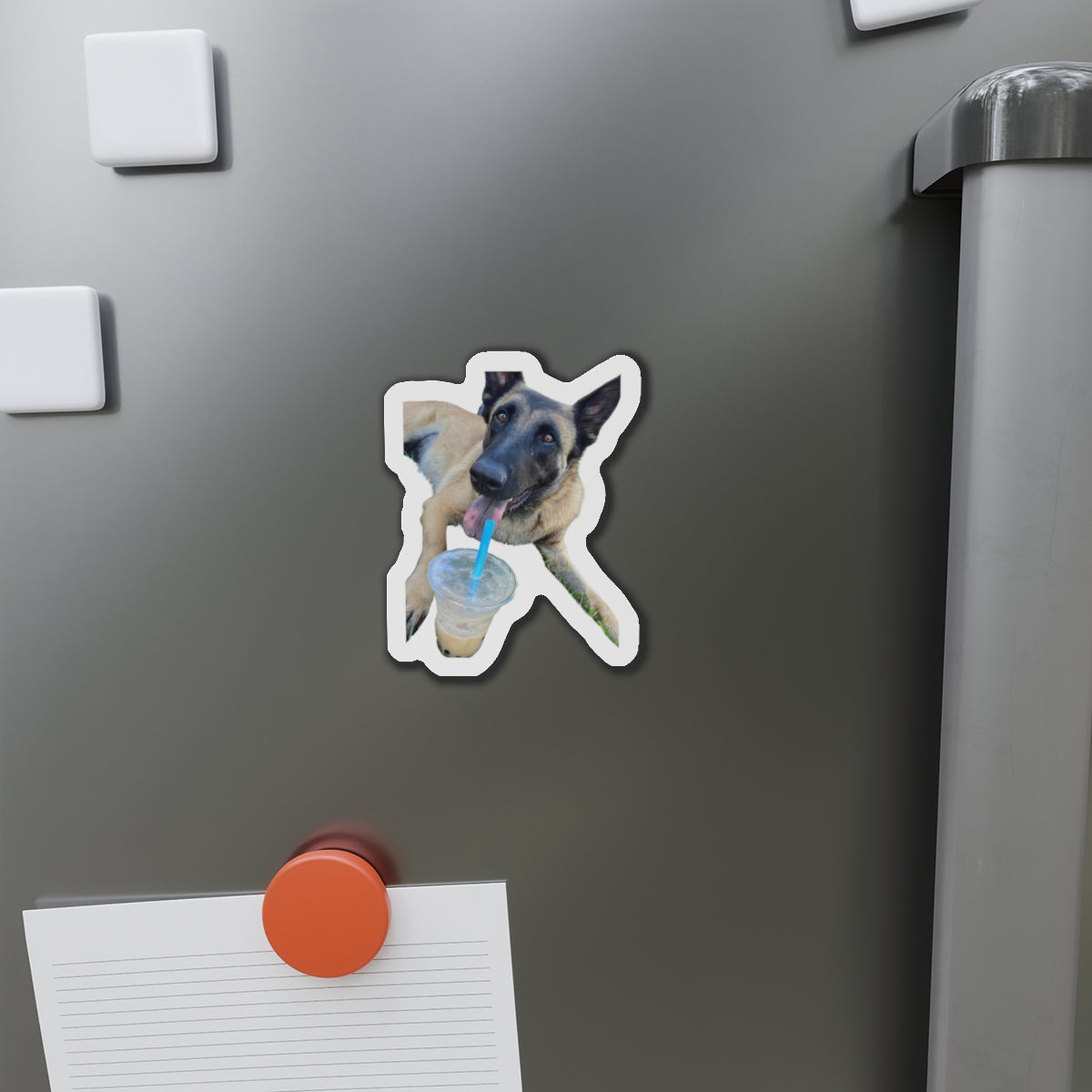 Playful Dog Die-Cut Magnet - Perfect for Pet Lovers!