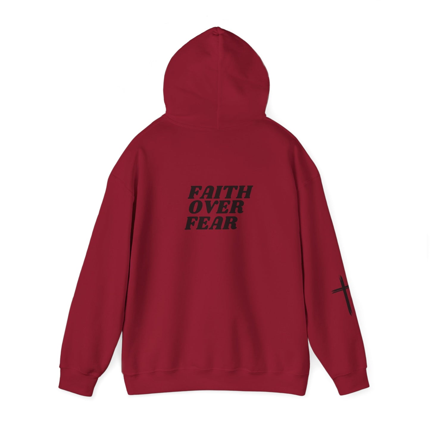 Faith Over Fear Unisex Heavy Blend™ Hoodie - Inspirational Motivational Sweatshirt