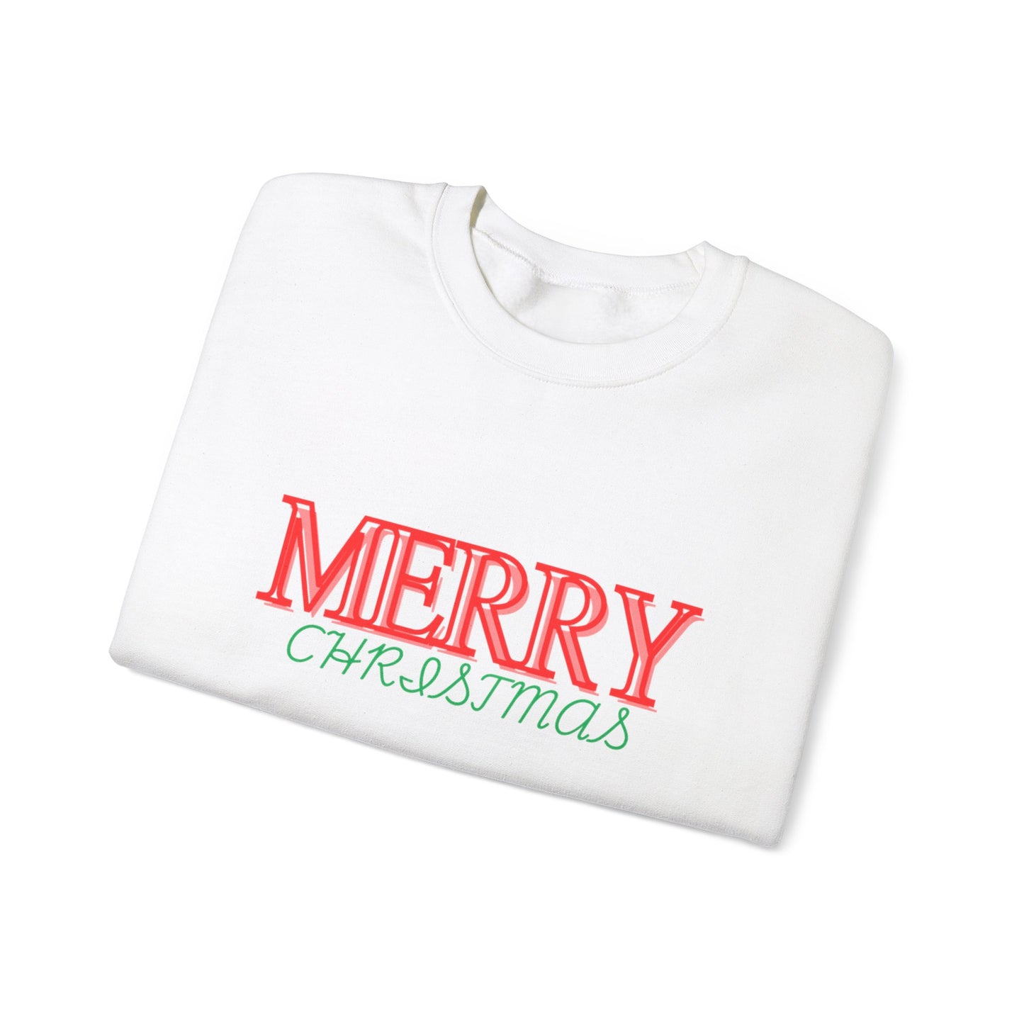 Merry Christmas Sweatshirt - Unisex Heavy Blend™ Crewneck for Festive Comfort