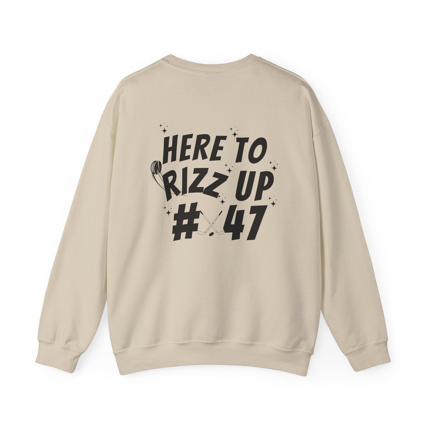 *** CUSTOM *** Unisex Heavy Blend™ Crewneck with Hockey Rizz Up Design