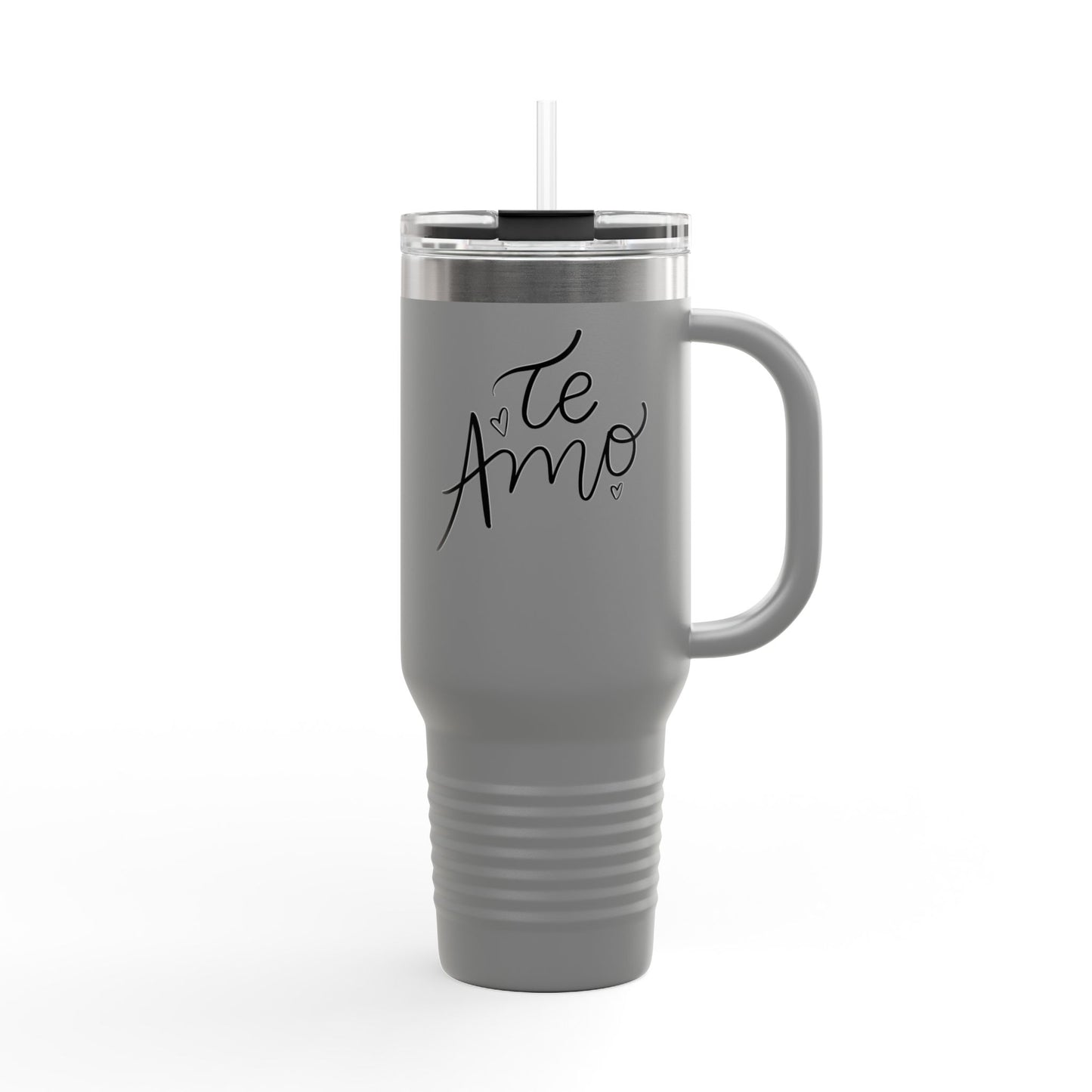 Insulated Travel Mug - 40oz "Te Amo" Love Design - Perfect for Gifting and Everyday Use