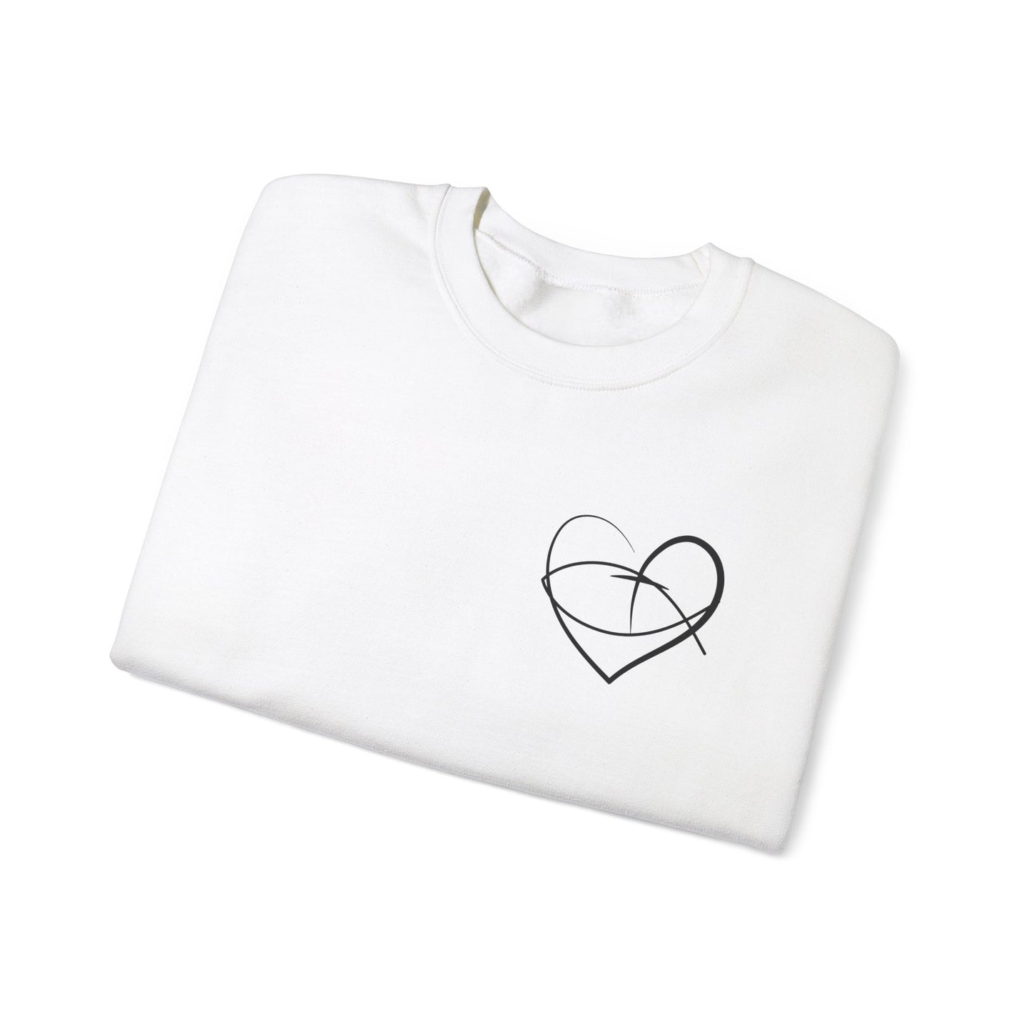 Faith & Hope Graphic Crewneck Sweatshirt | Unisex Heavy Blend | Inspirational Design