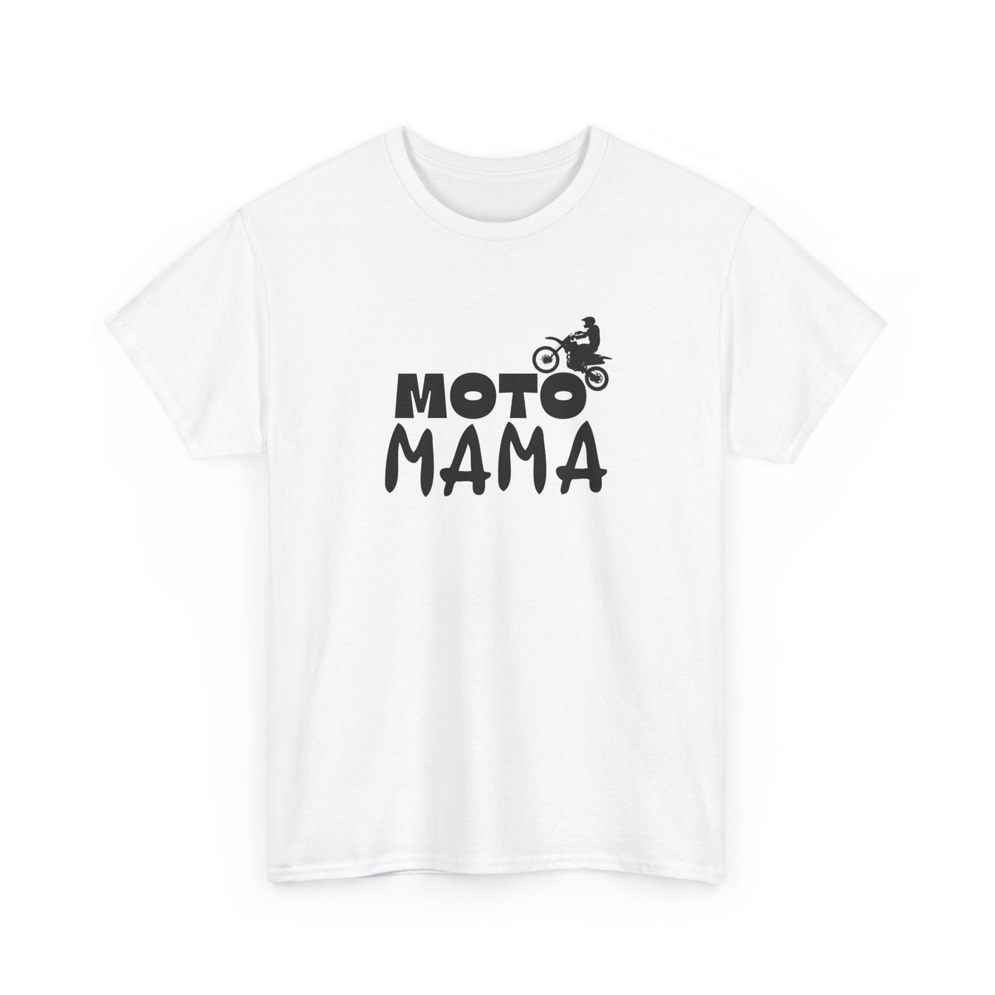 Moto Mama Unisex Heavy Cotton Tee - Perfect Gift for Motorcycle Moms