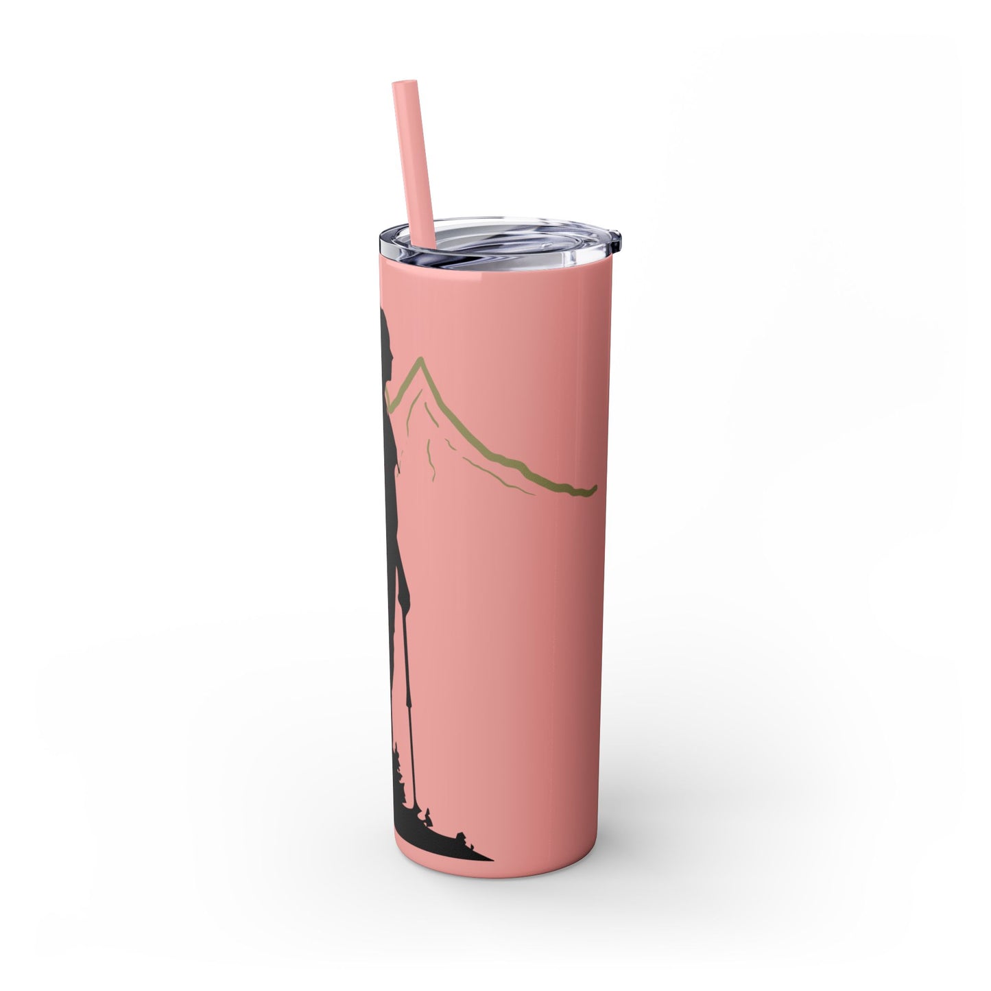 Adventure Awaits Skinny Tumbler with Straw - 20oz Hiking Design