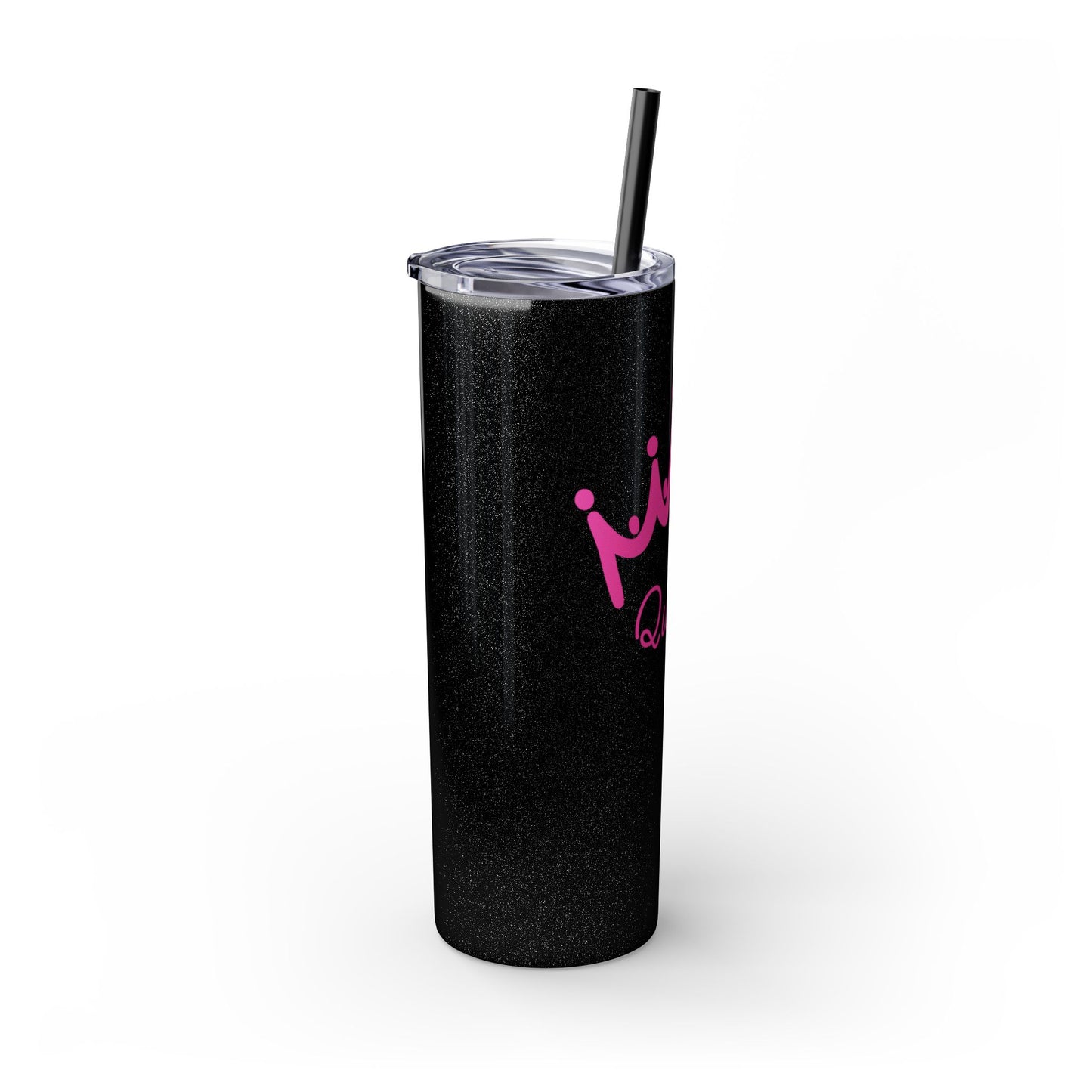 Queen Skinny Tumbler with Straw - 20oz, Perfect for Royal Drinkers, Pageant