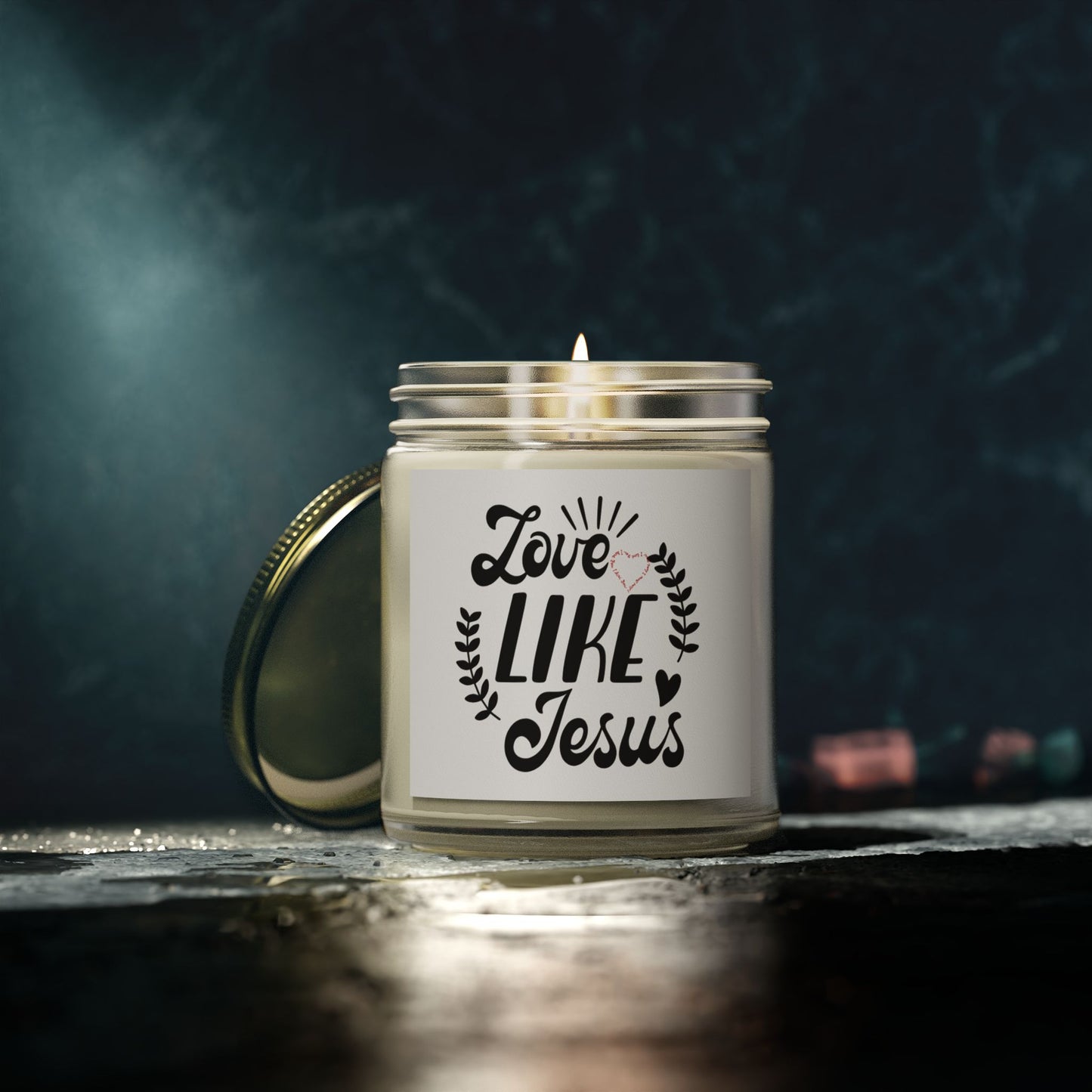 Love Like Jesus Scented Candle - Coconut Apricot Wax (4oz, 9oz)