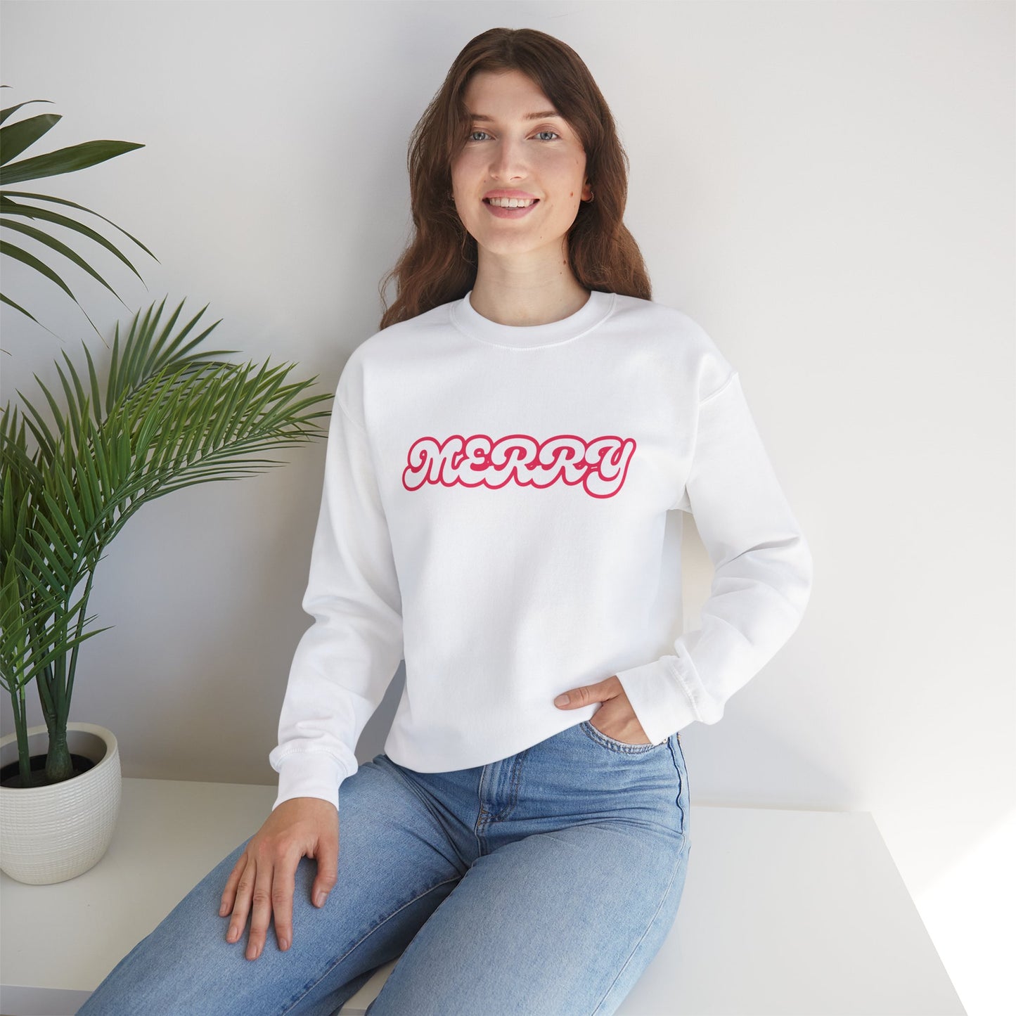 Bubbly MERRY - Unisex Heavy Blend™ Crewneck Sweatshirt