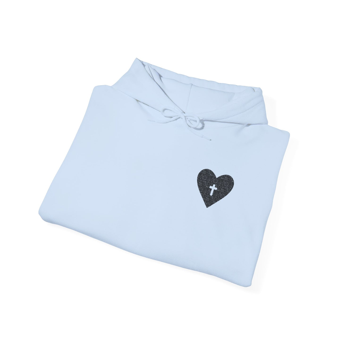 Faith & Comfort Unisex Hooded Sweatshirt - Healing Heart Design
