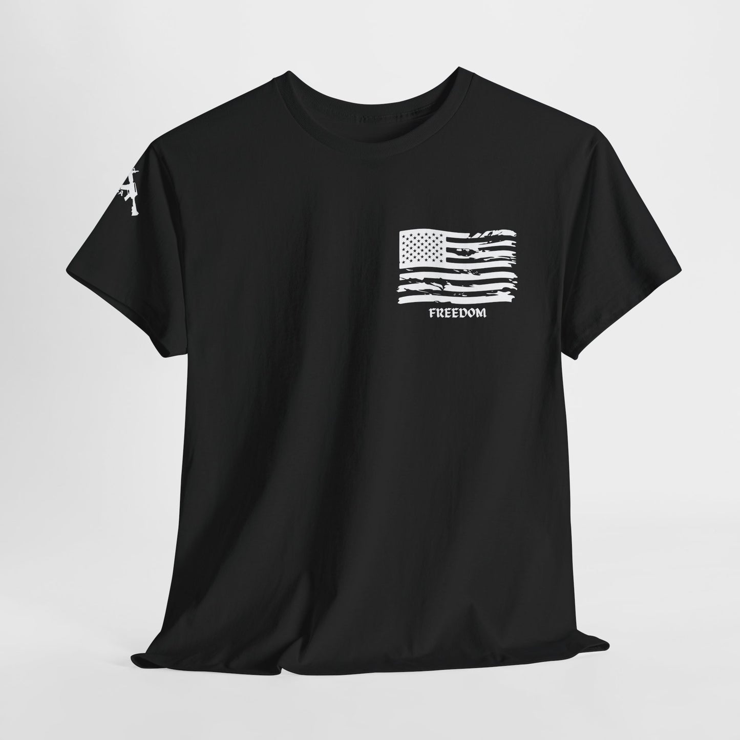 Patriotic Freedom Flag Unisex Heavy Cotton Tee