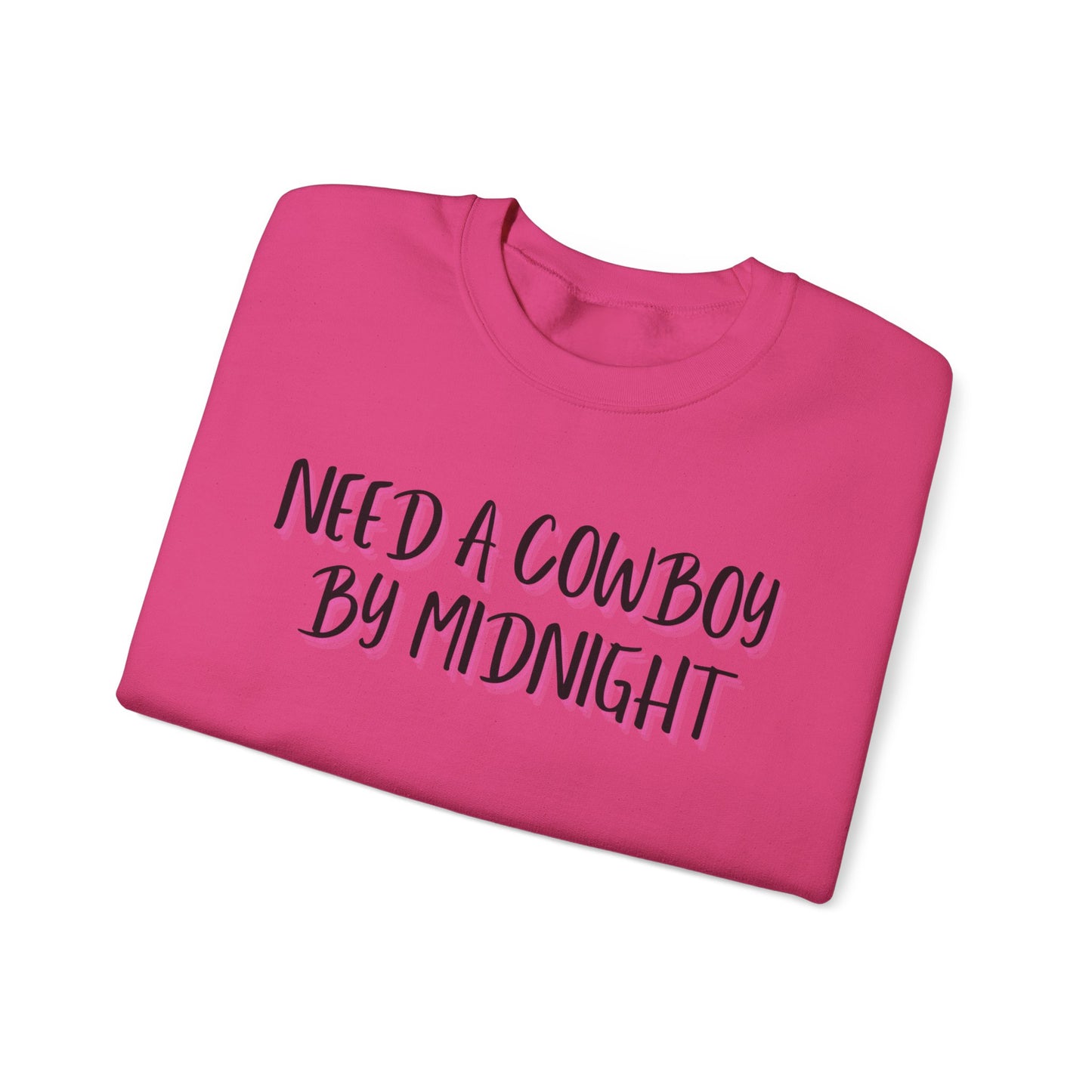 New Years Need a Cowboy by Midnight Unisex Crewneck Sweatshirt - Cozy Casual Wear