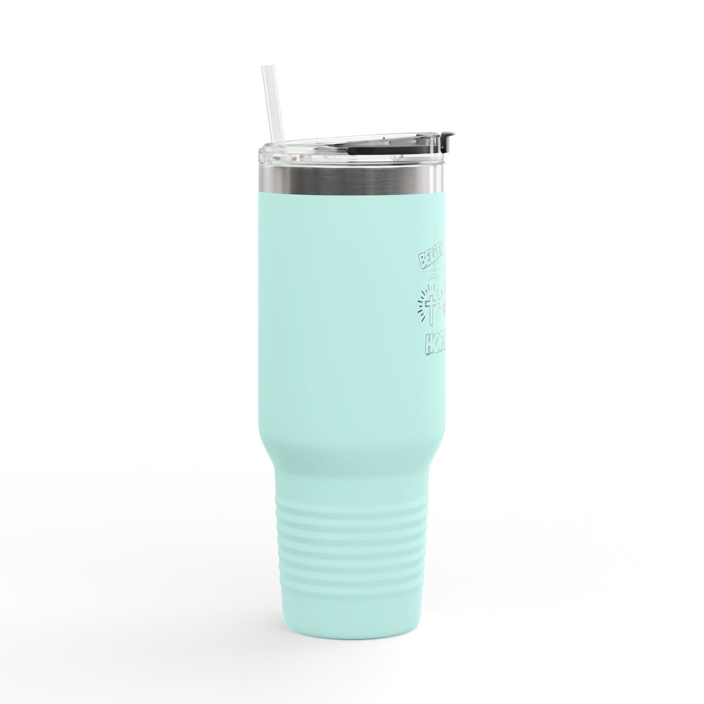 40oz Insulated Travel Mug - Saved By Grace Inspirational Design