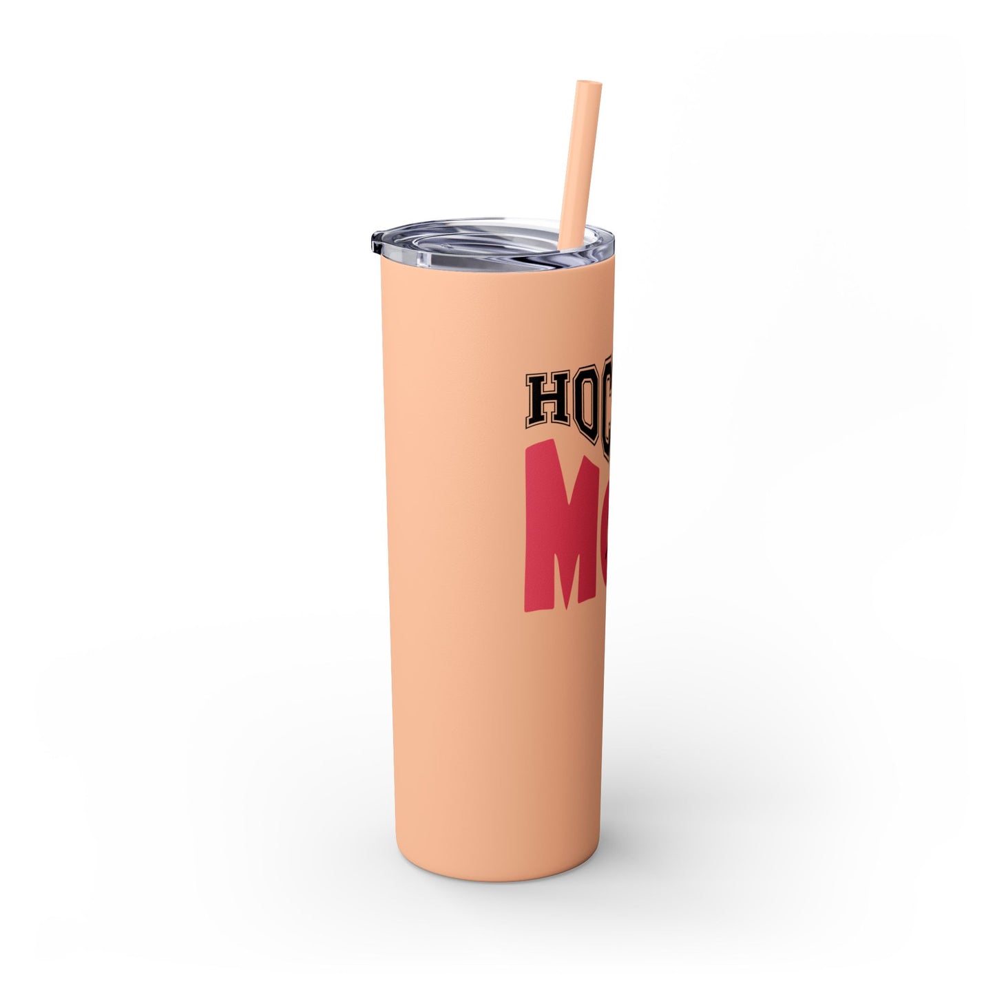 Hockey Mom 20oz Skinny Tumbler with Straw - Perfect Gift for Sports Enthusiasts